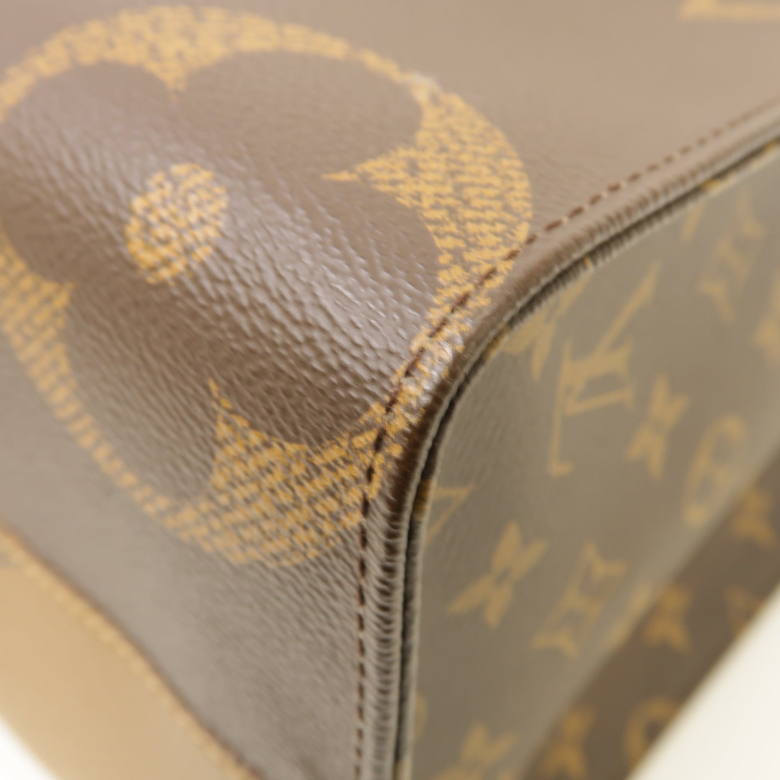 LOUIS VUITTON 【激減優惠】Monogram/Monogram Reverse On The Go MM金扣手挽肩背兩用袋啡色