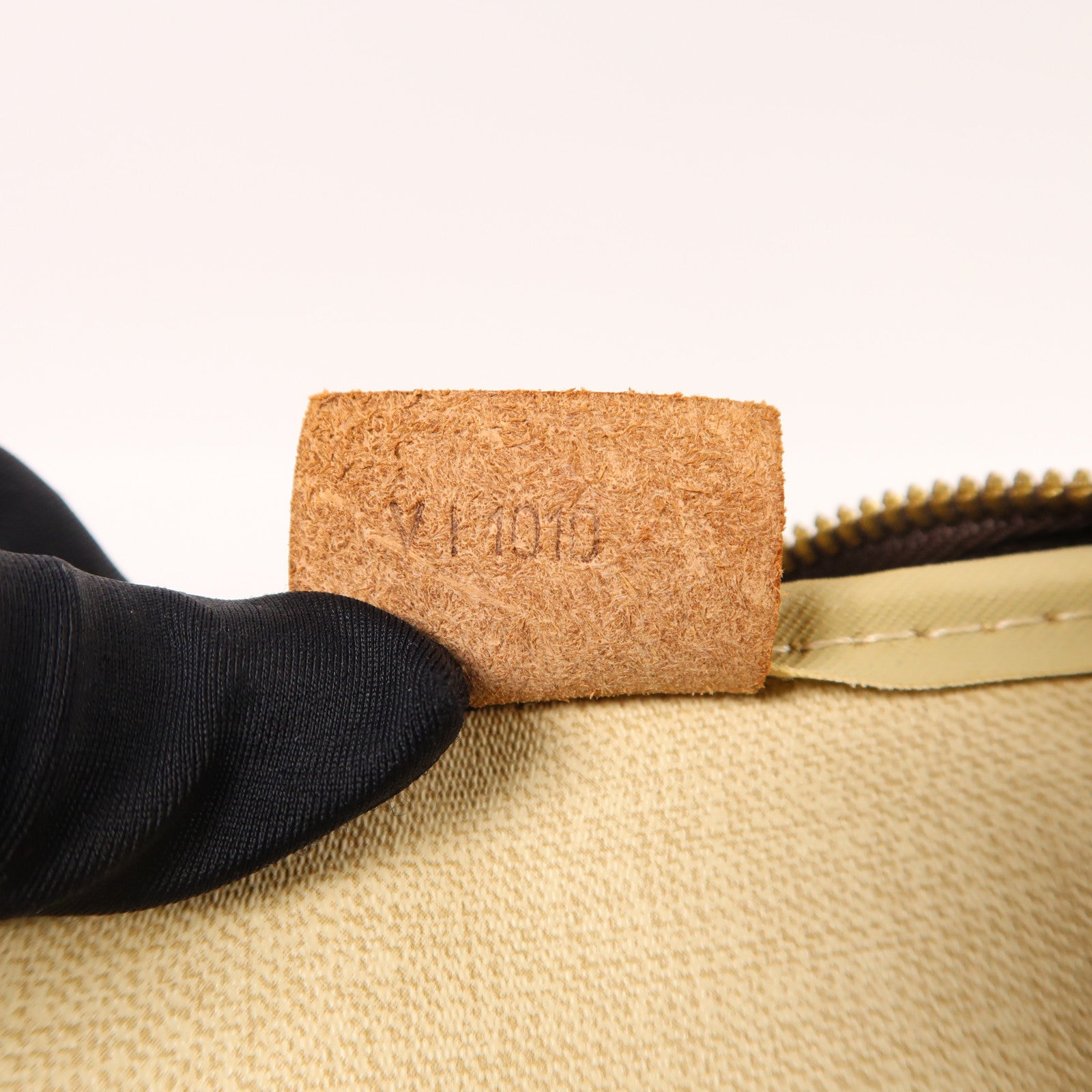 LOUIS VUITTON Monogram Deauville金扣手挽袋棕色