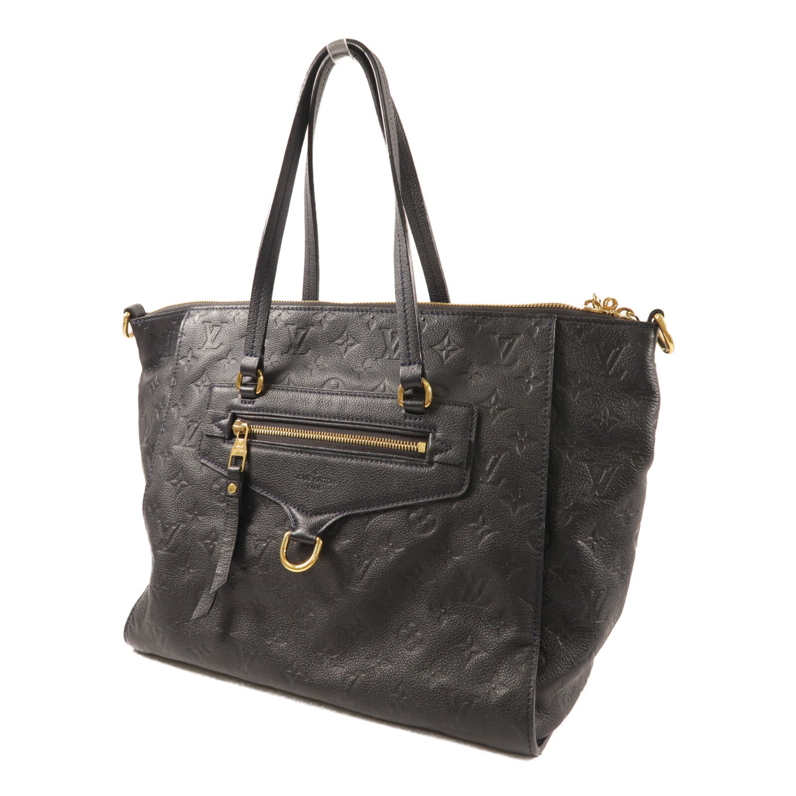 LOUIS VUITTON Monogram Empreinte Lumineuse PM金扣手挽肩背兩用袋