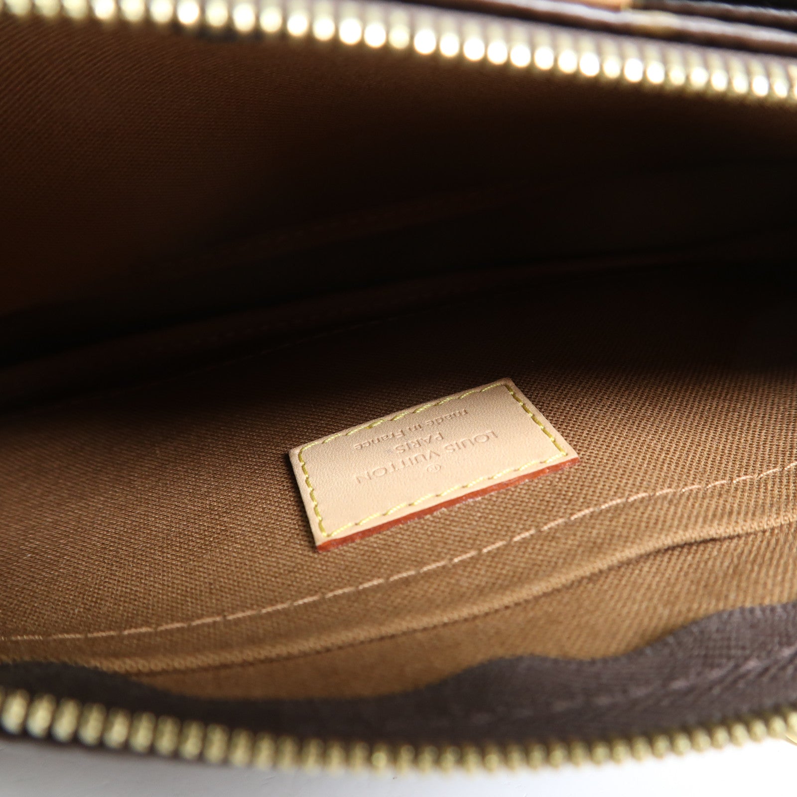 LOUIS VUITTON Monogram Multi Pochette Accessoires金扣手挽肩背兩用袋棕色