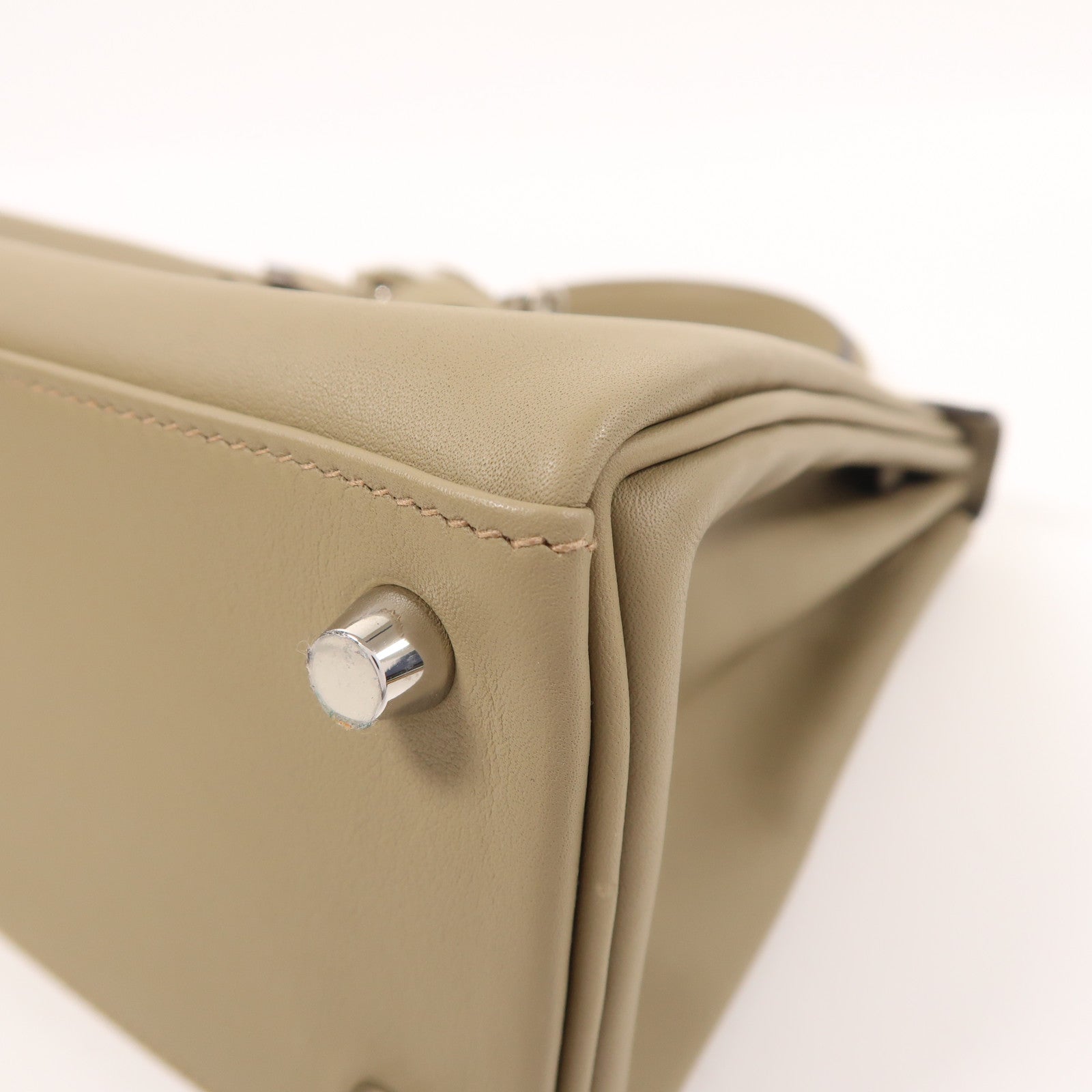 HERMES Swift皮革Kelly 25銀扣手挽肩背兩用袋