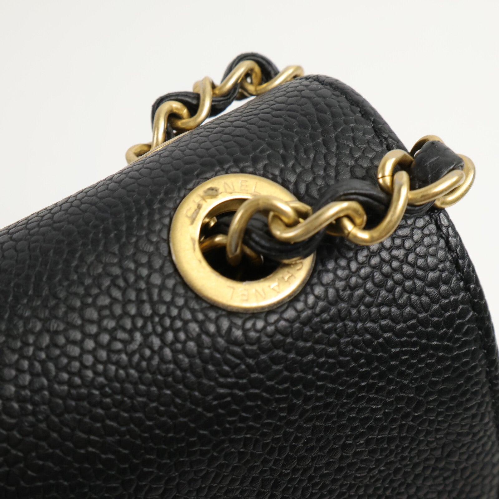 CHANEL 牛皮皮革Chic Trip Flap Bag鏈帶肩背袋