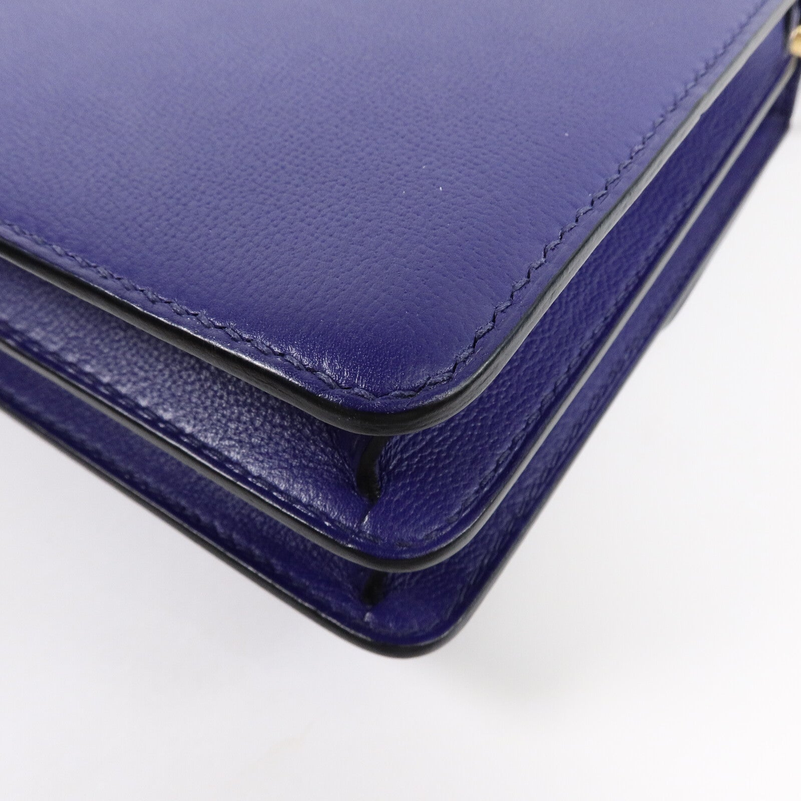 HERMES Evercolor皮革Roulis 23肩背袋Bleu Encre