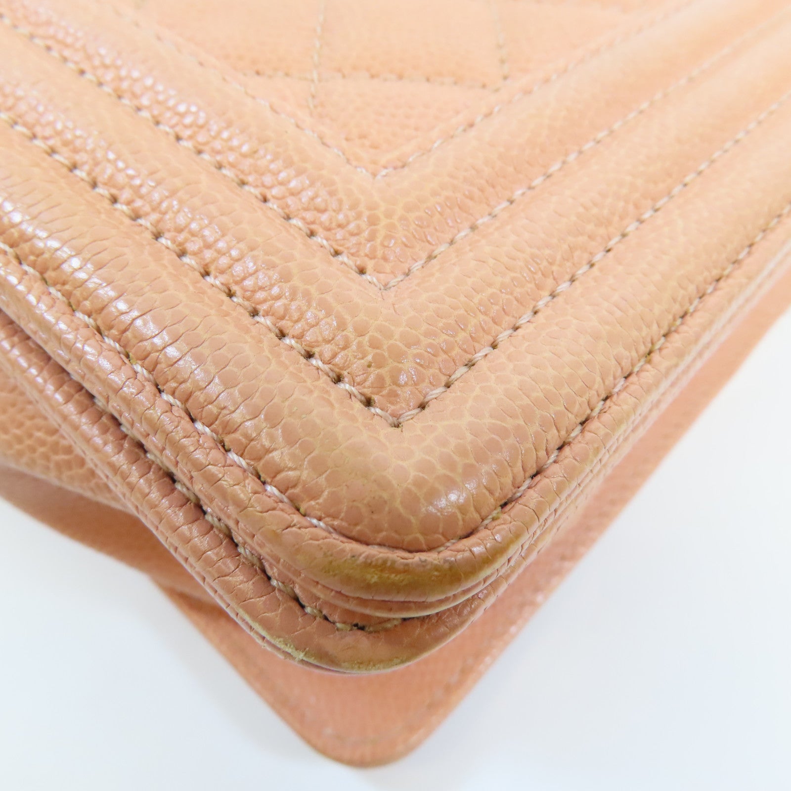 CHANEL 牛皮皮革Boy 25金扣肩背袋