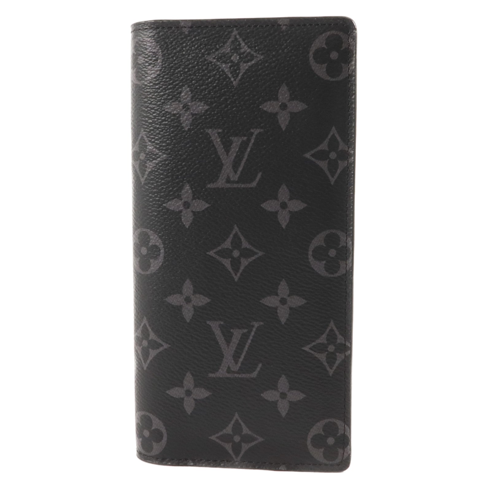 LOUIS VUITTON Monogram Eclipse Brazza長錢包