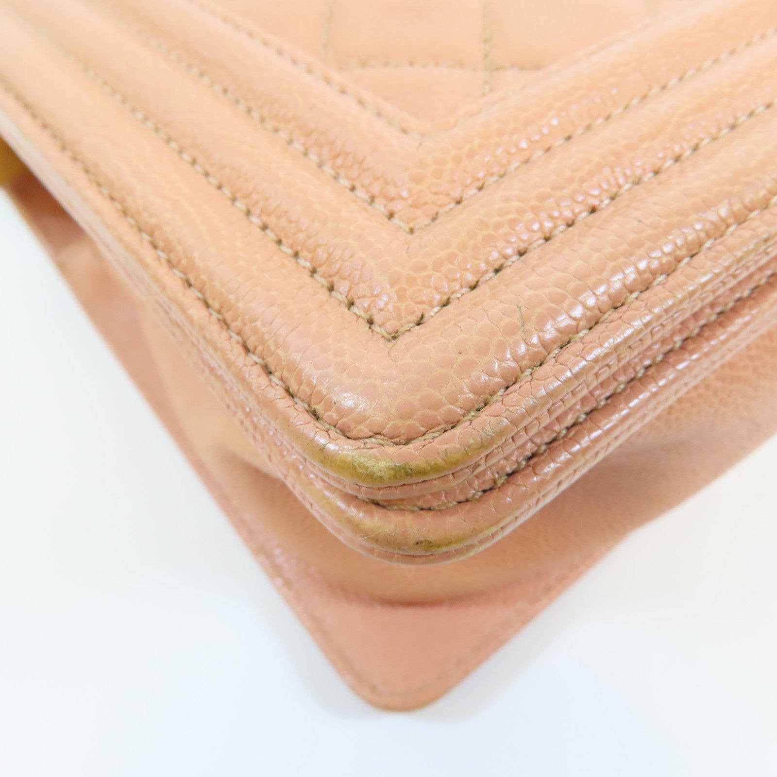 CHANEL 牛皮皮革Boy 25金扣肩背袋