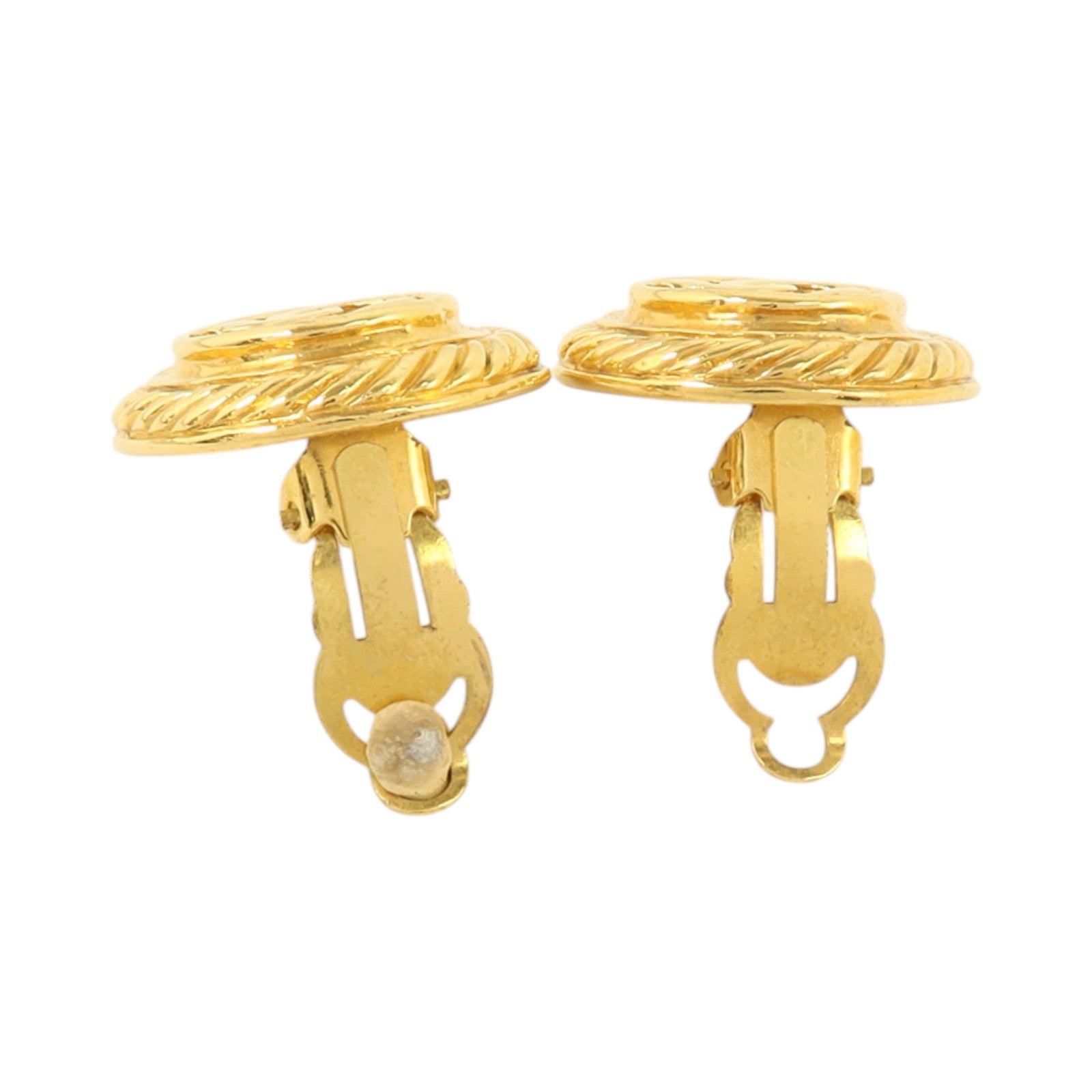 CHANEL 金屬Vintage Earring金扣耳環