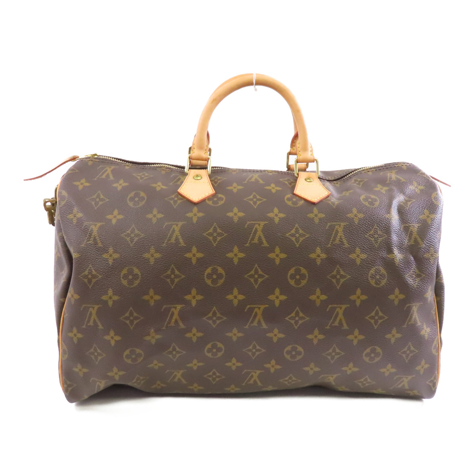 LOUIS VUITTON 【激減優惠】Monogram Speedy 40金扣手挽袋棕色