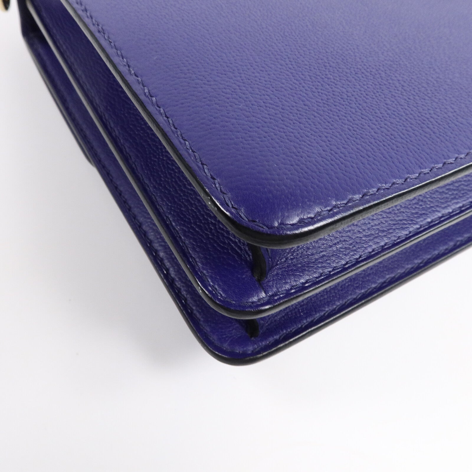 HERMES Evercolor皮革Roulis 23肩背袋Bleu Encre