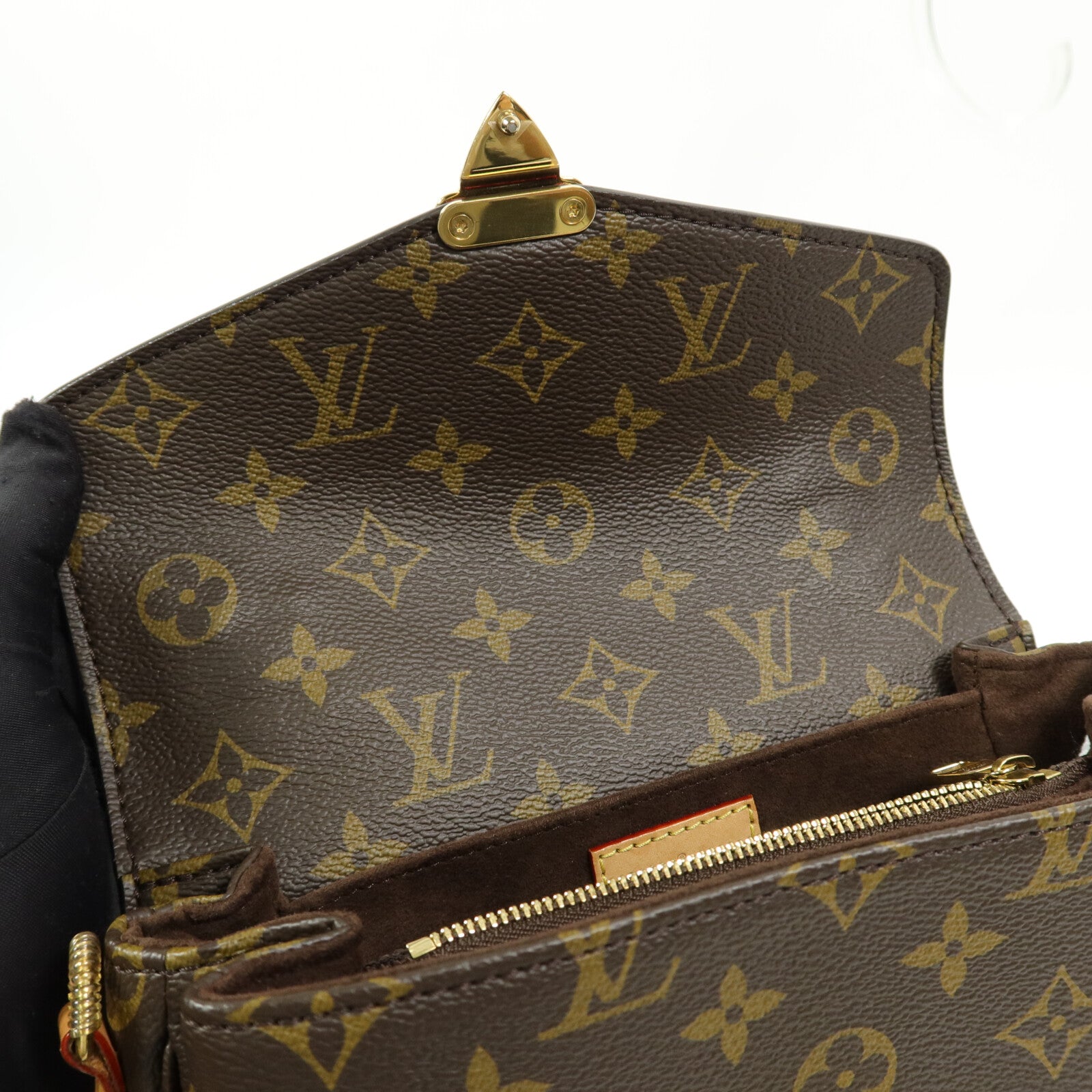 LOUIS VUITTON Monogram Pochette Metis East West手挽肩背兩用袋