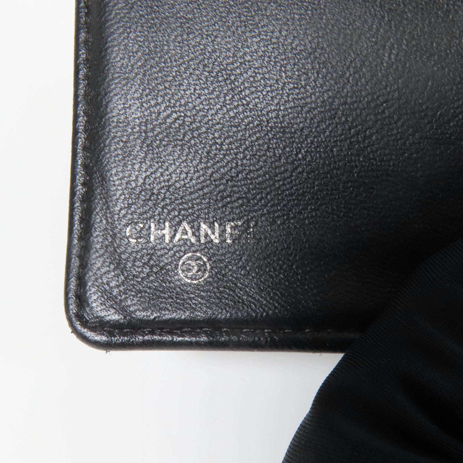 CHANEL 羊皮皮革Long Wallet銀扣長錢包