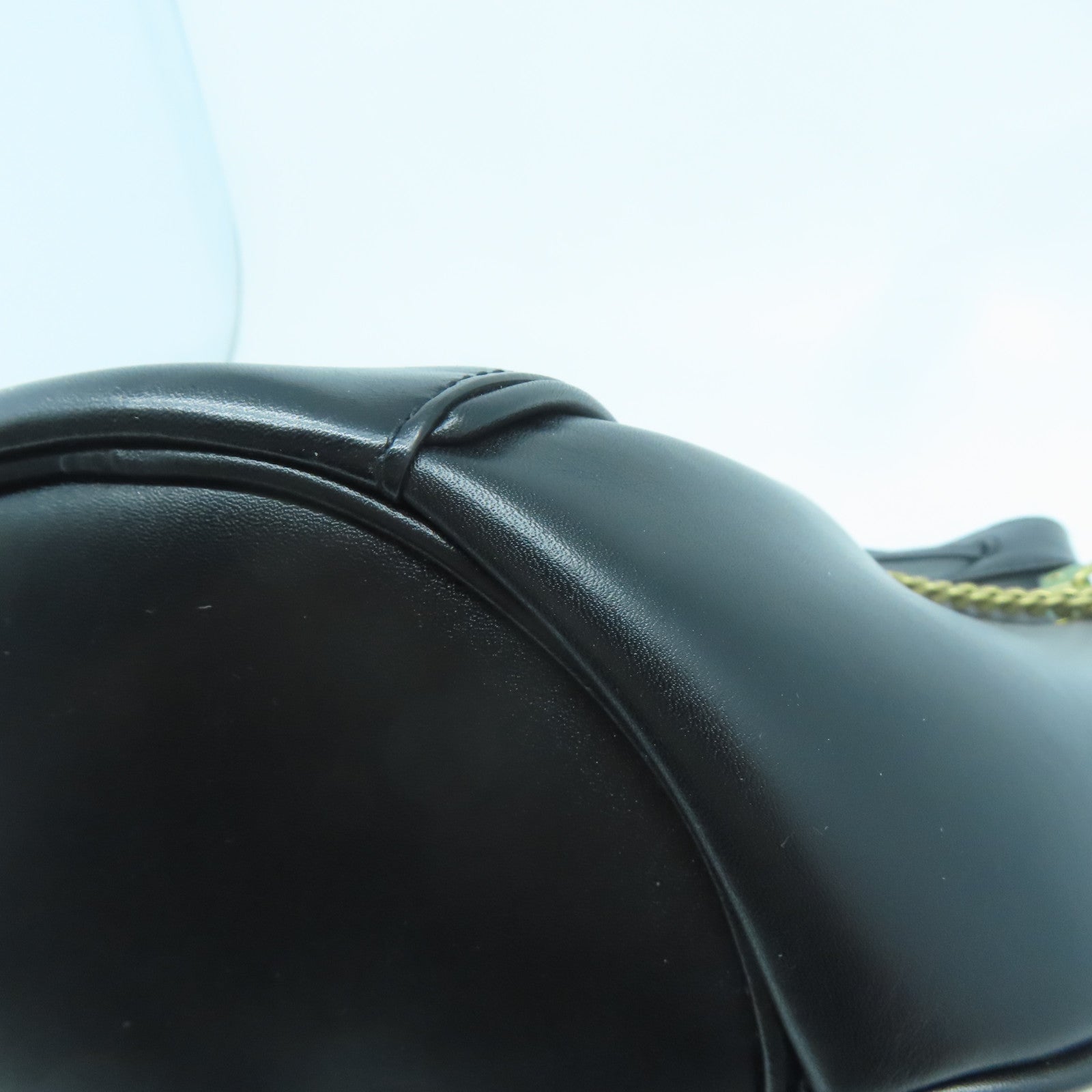 SAINT LAURENT 【激減優惠】牛皮皮革Talitha Bucket Bag金扣鏈帶肩背袋黒色