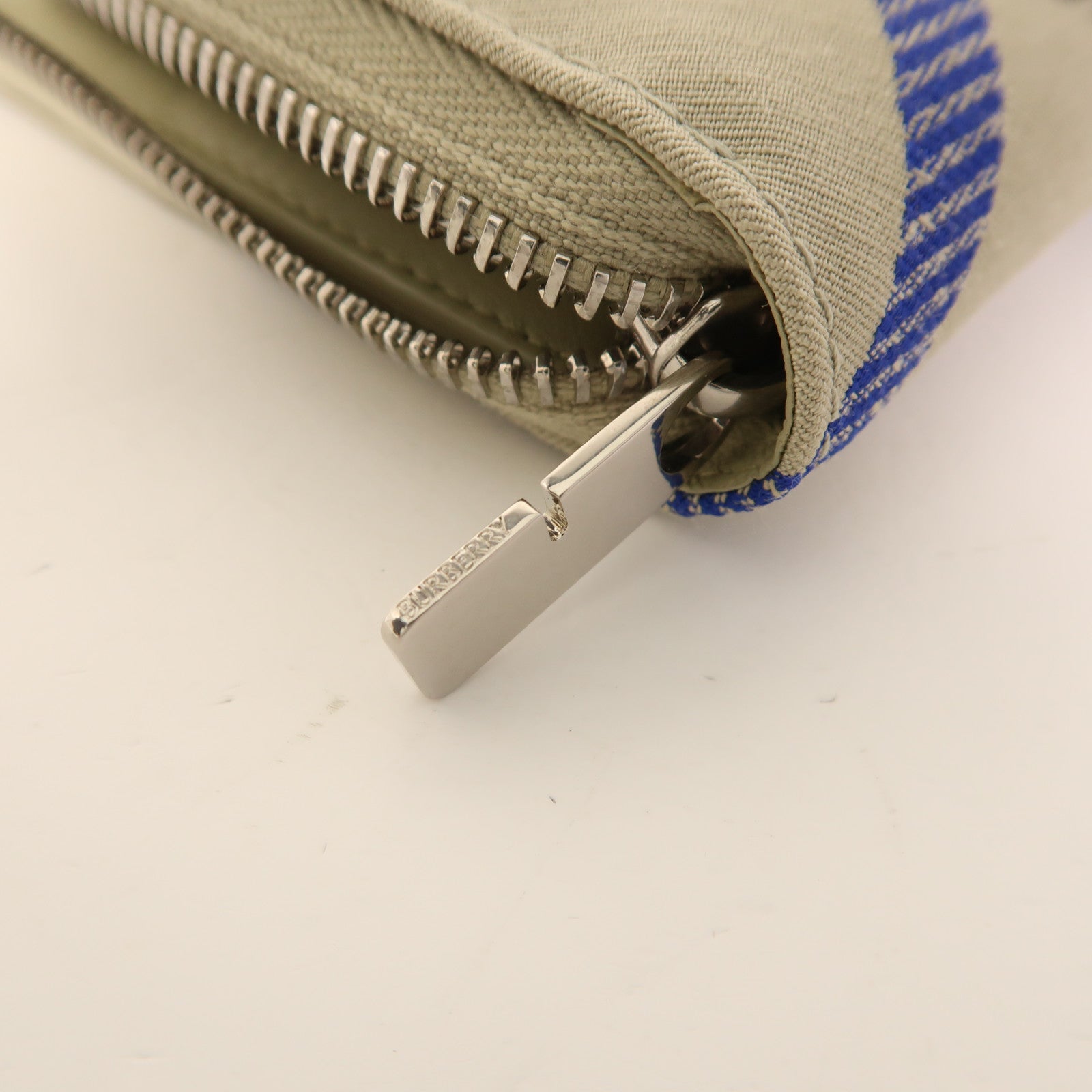 BURBERRY 帆布Long Wallet銀扣長錢包