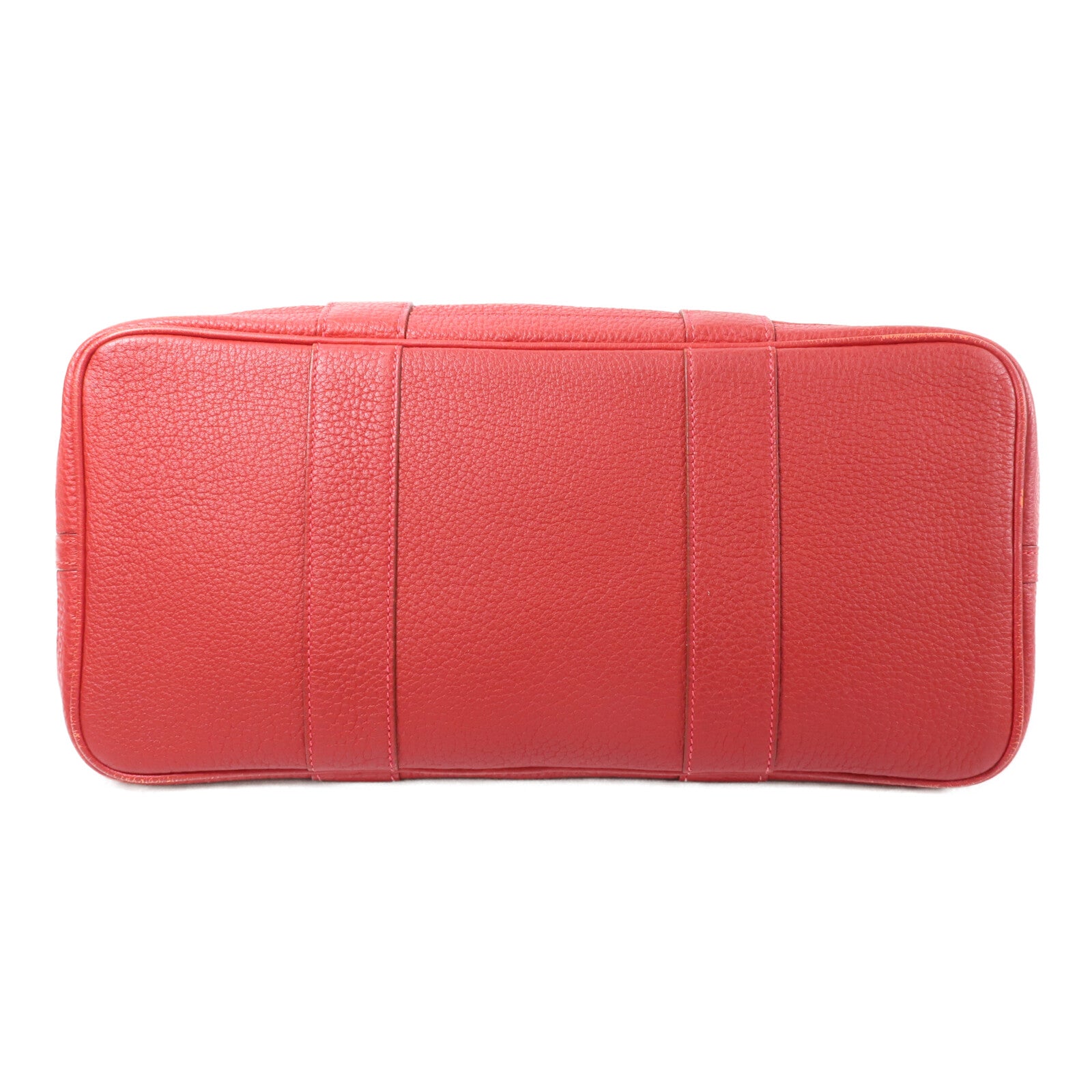 HERMES Negonda皮革Garden Party PM手挽袋Rouge Casaque