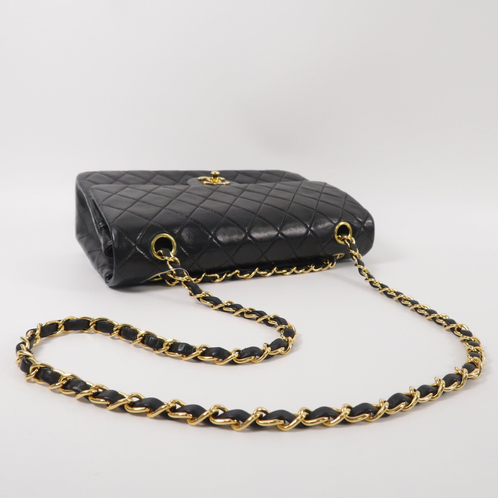 CHANEL 羊皮皮革Vintage Classic Flap鏈帶肩背袋