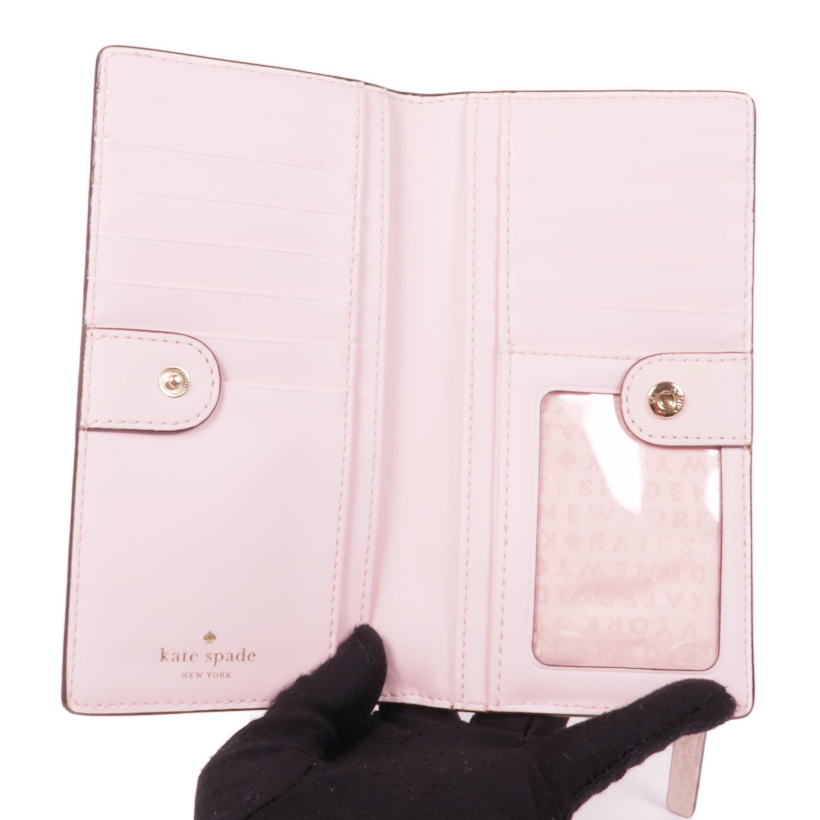 Kate Spade 牛皮皮革Long Wallet金扣長錢包