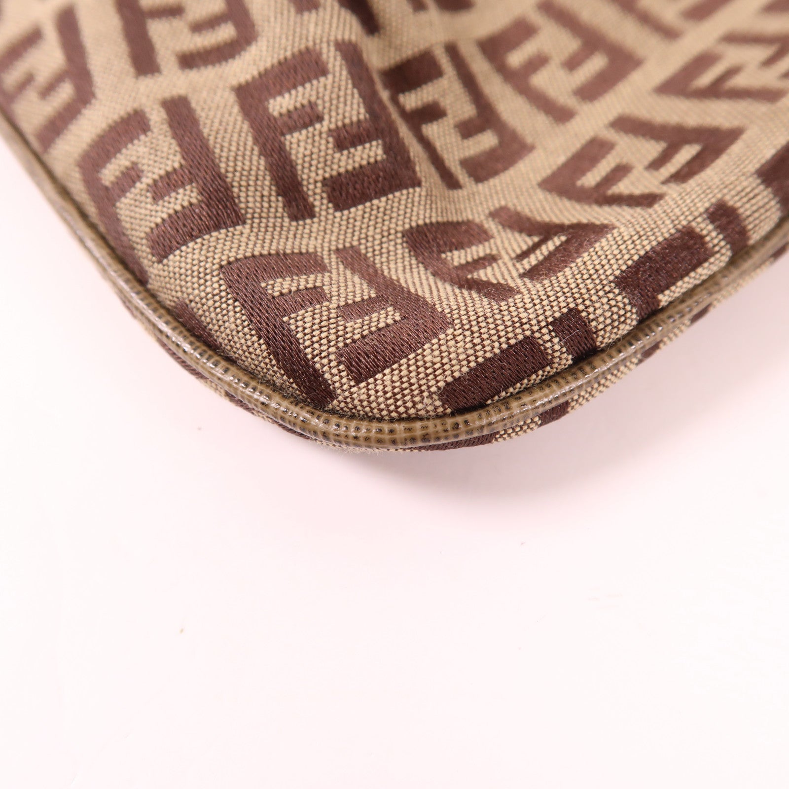 FENDI 帆布Zucchino Chain Pouch鏈帶手拿包