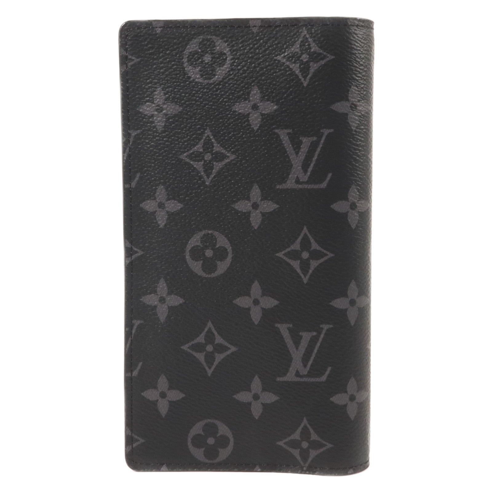 LOUIS VUITTON Monogram Eclipse Brazza長錢包