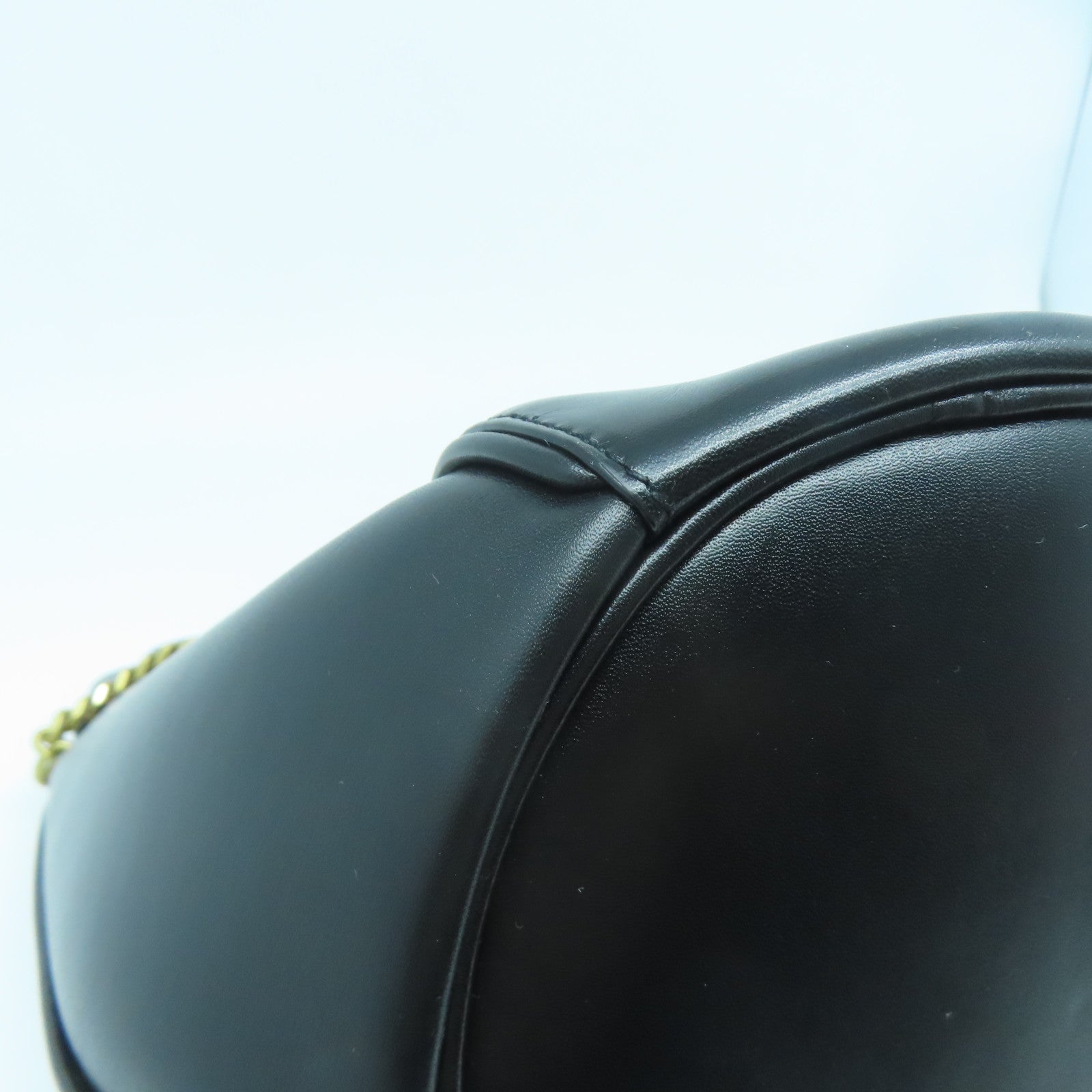 SAINT LAURENT 【激減優惠】牛皮皮革Talitha Bucket Bag金扣鏈帶肩背袋黒色