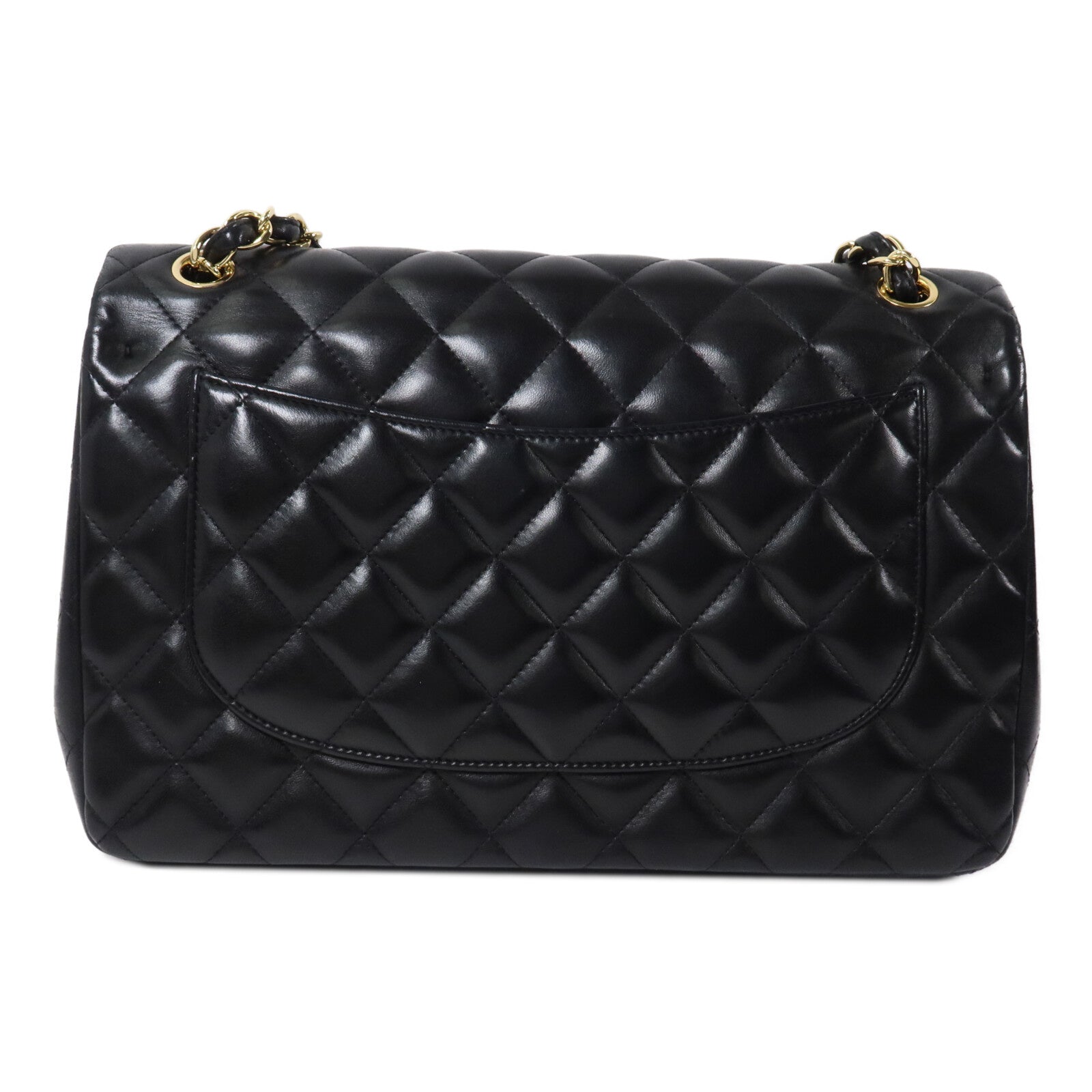 CHANEL 羊皮皮革Large Classic鏈帶肩背袋