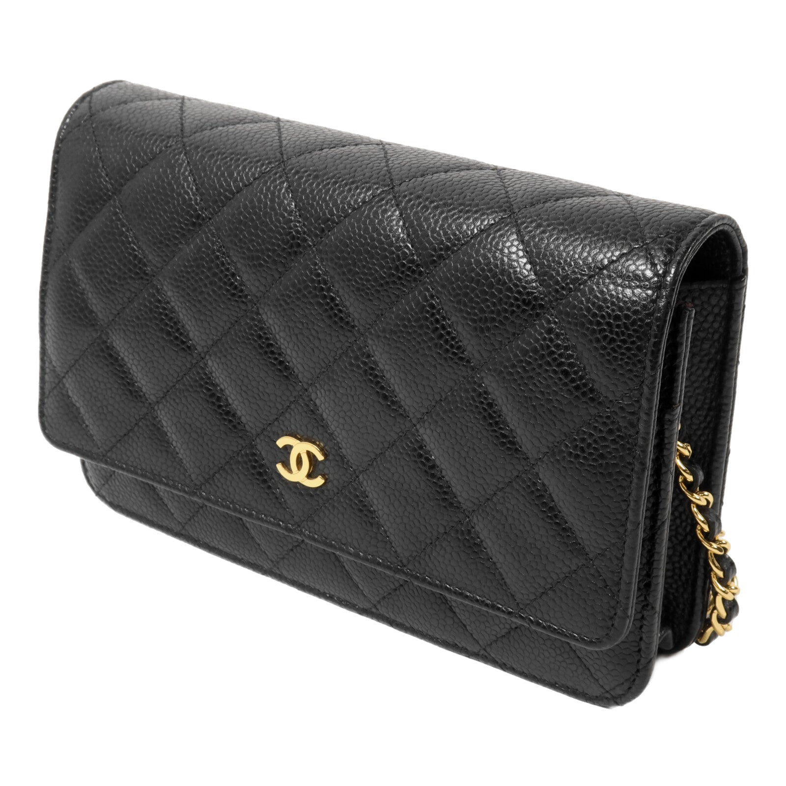 CHANEL 牛皮皮革WOC Wallet On Chain鏈帶肩背袋