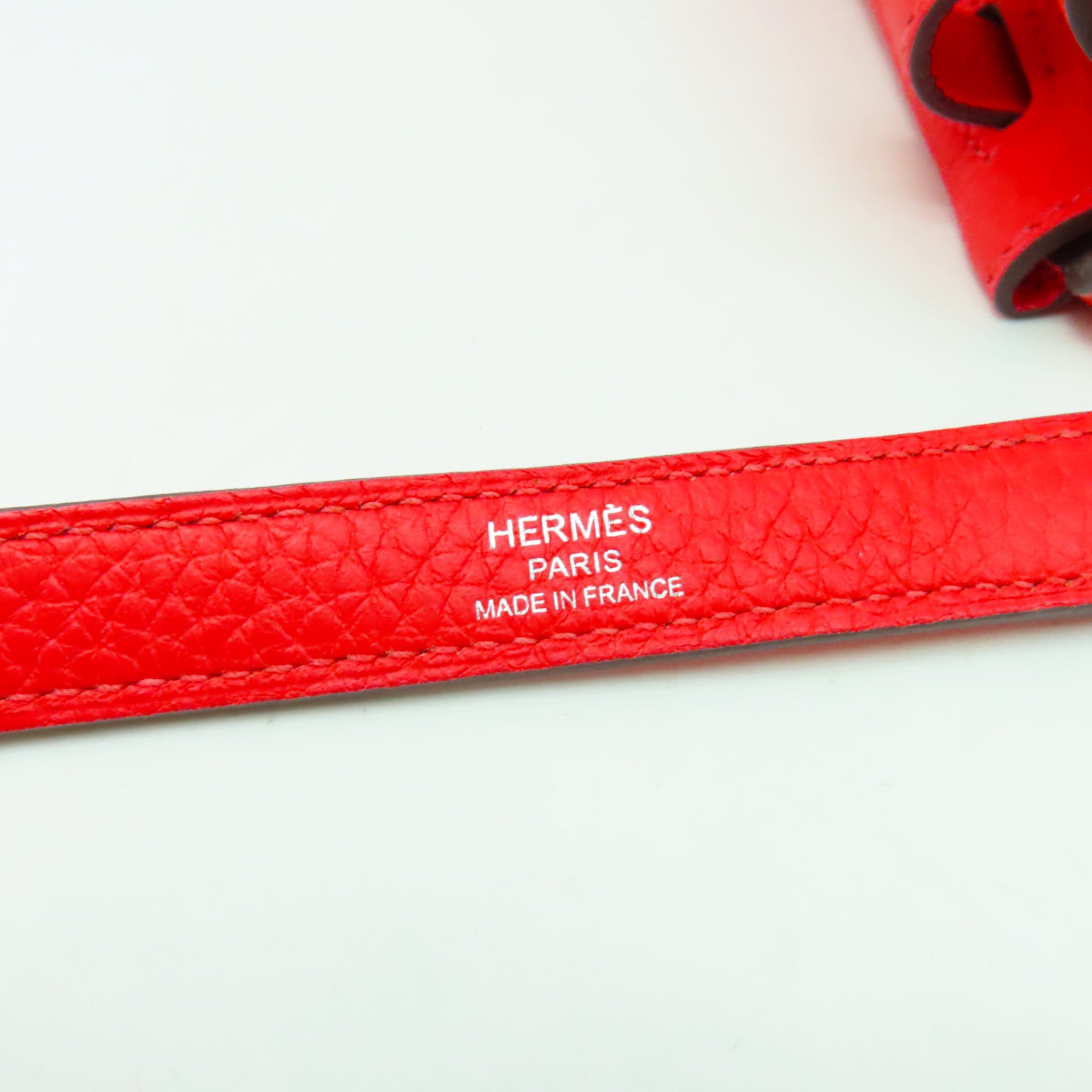 HERMES 【清倉大減價】Clemence皮革Kelly 28銀扣手挽肩背兩用袋粉紅色