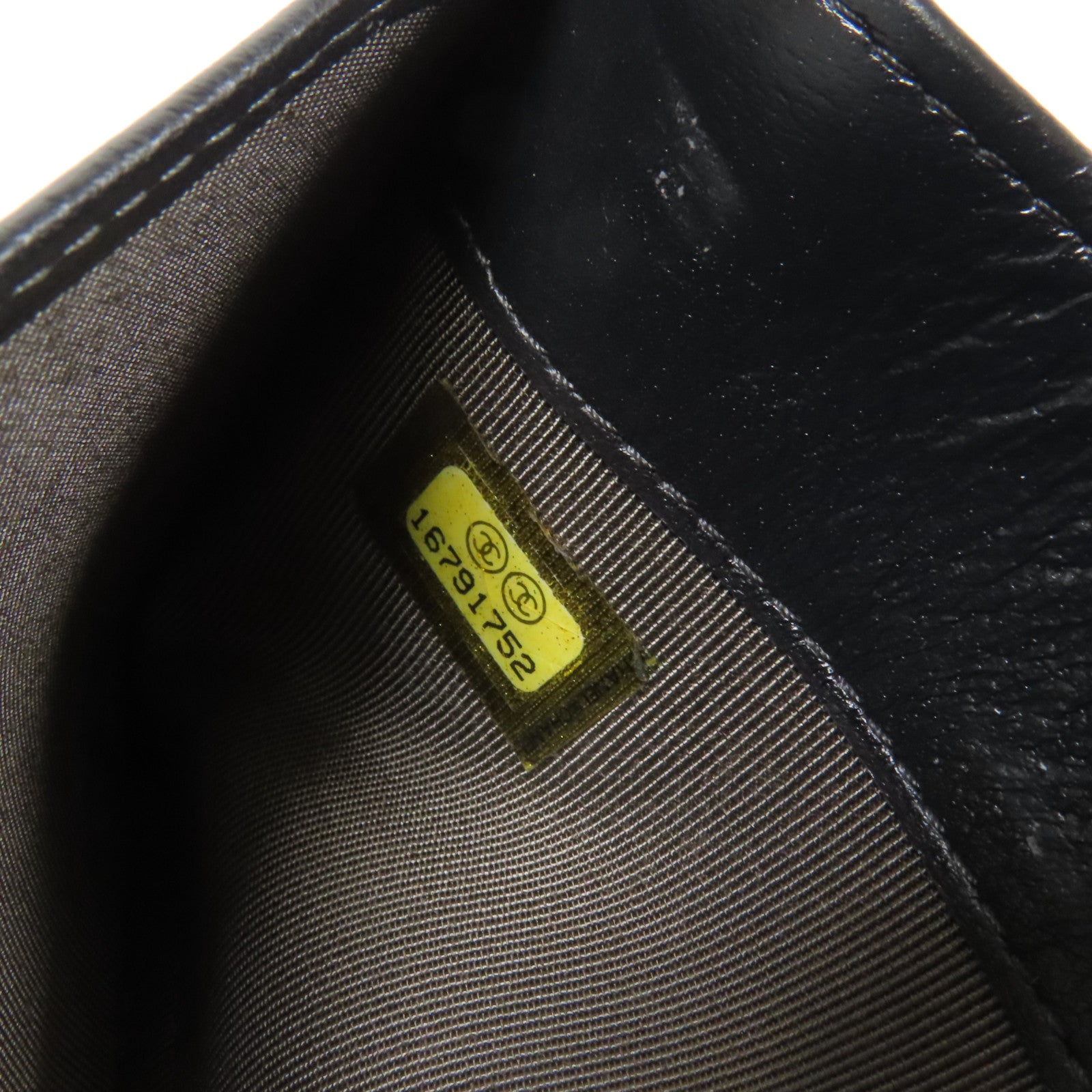 CHANEL 羊皮皮革Long Wallet銀扣長錢包