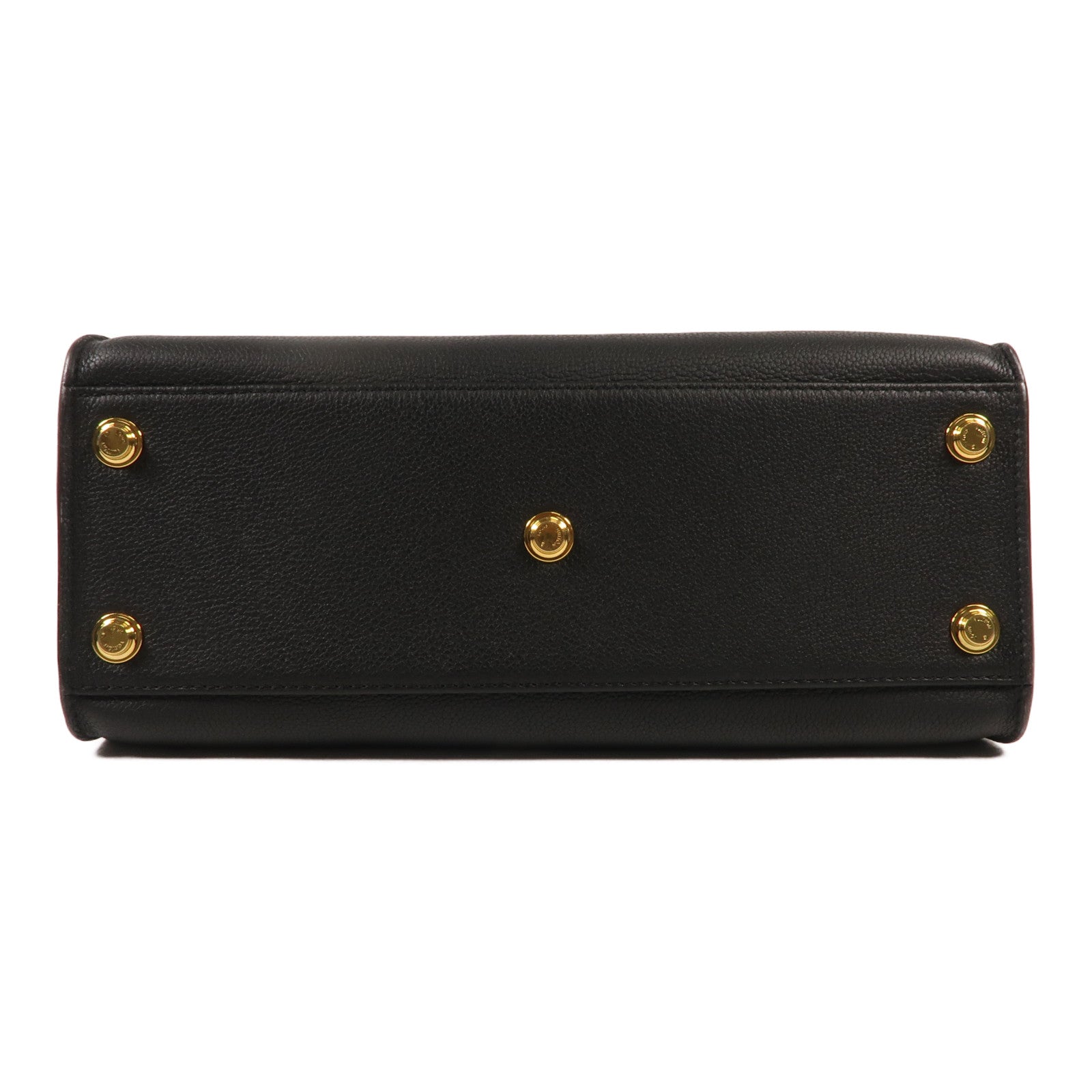 LOUIS VUITTON Monogram/牛皮皮革On My Side MM金扣手挽肩背兩用袋