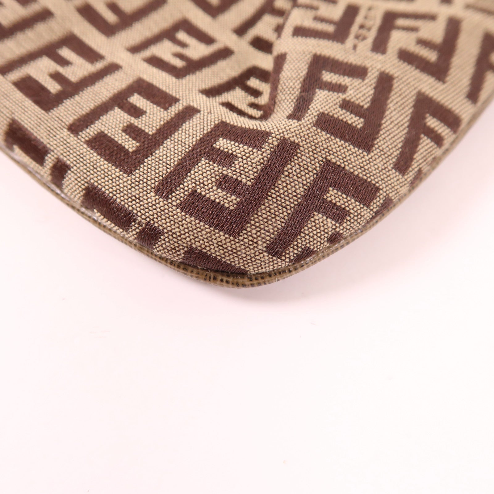 FENDI 帆布Zucchino Chain Pouch鏈帶手拿包