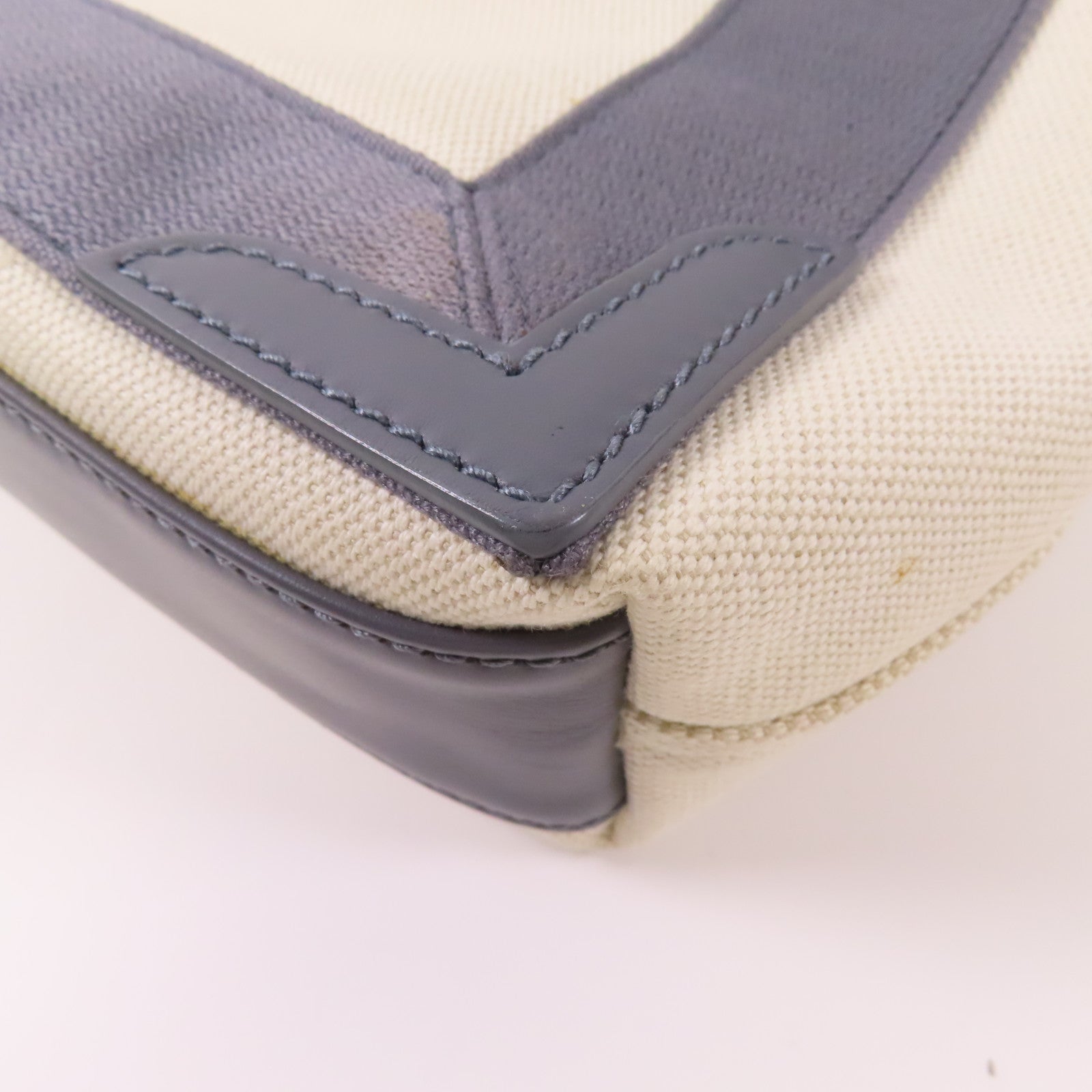 BALENCIAGA 帆布/皮革Cabas XS銀扣手挽肩背兩用袋