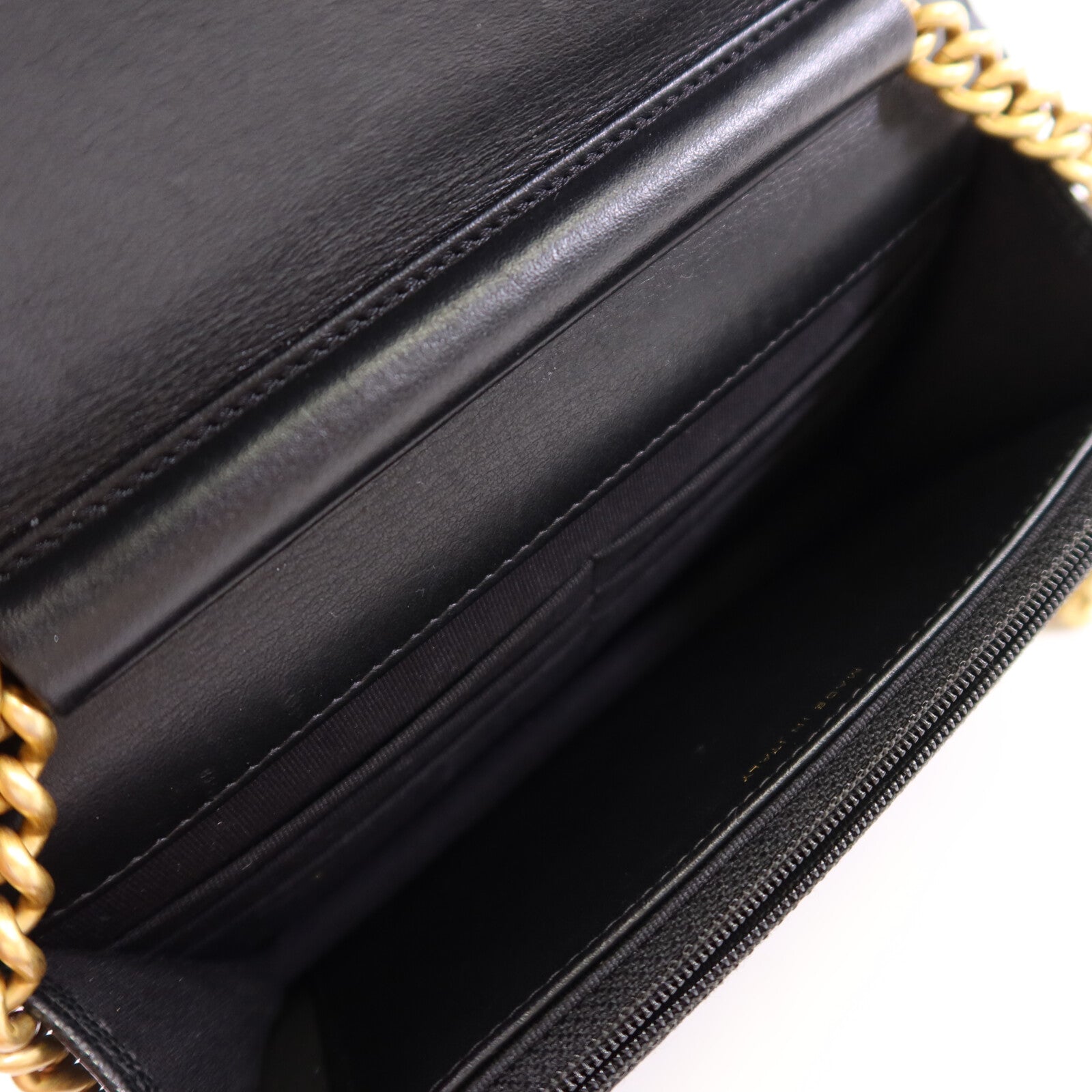 CHANEL 牛皮皮革Boy WOC Wallet On Chain金扣鏈帶肩背袋