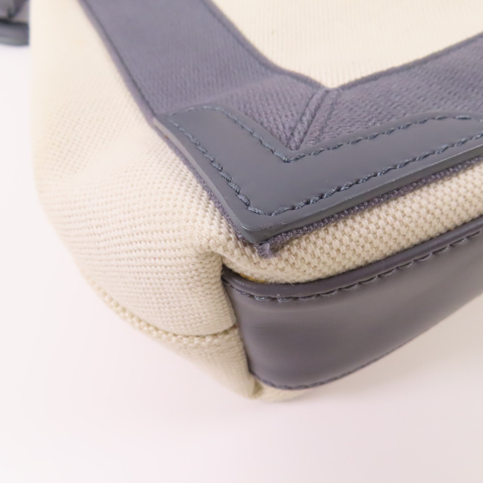 BALENCIAGA 帆布/皮革Cabas XS銀扣手挽肩背兩用袋
