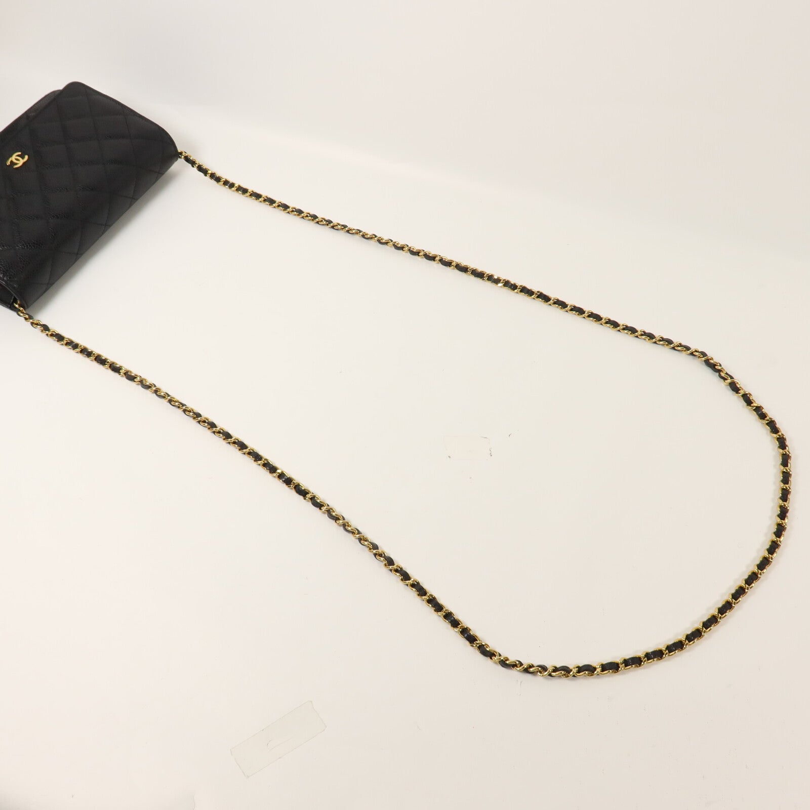 CHANEL 牛皮皮革WOC Wallet On Chain鏈帶肩背袋