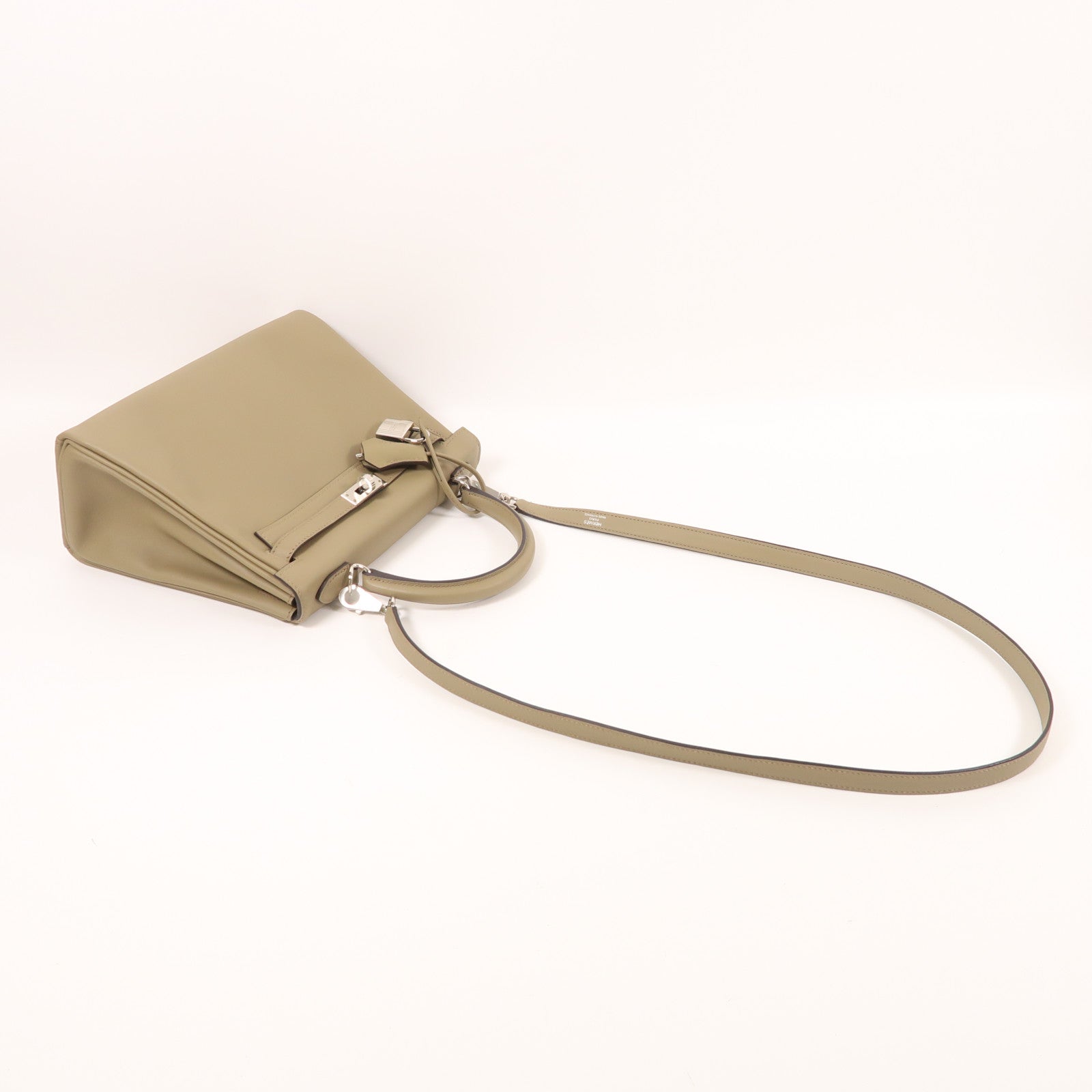 HERMES Swift皮革Kelly 25銀扣手挽肩背兩用袋