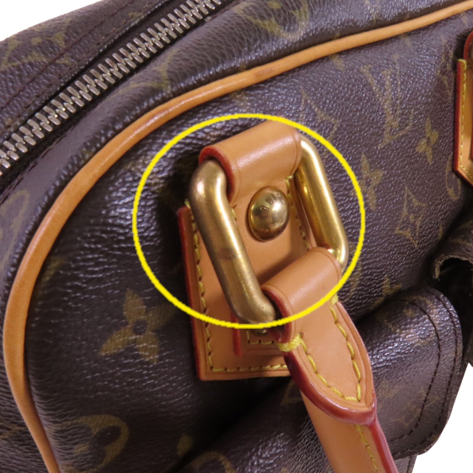 LOUIS VUITTON Monogram Manhttan PM金扣肩背袋