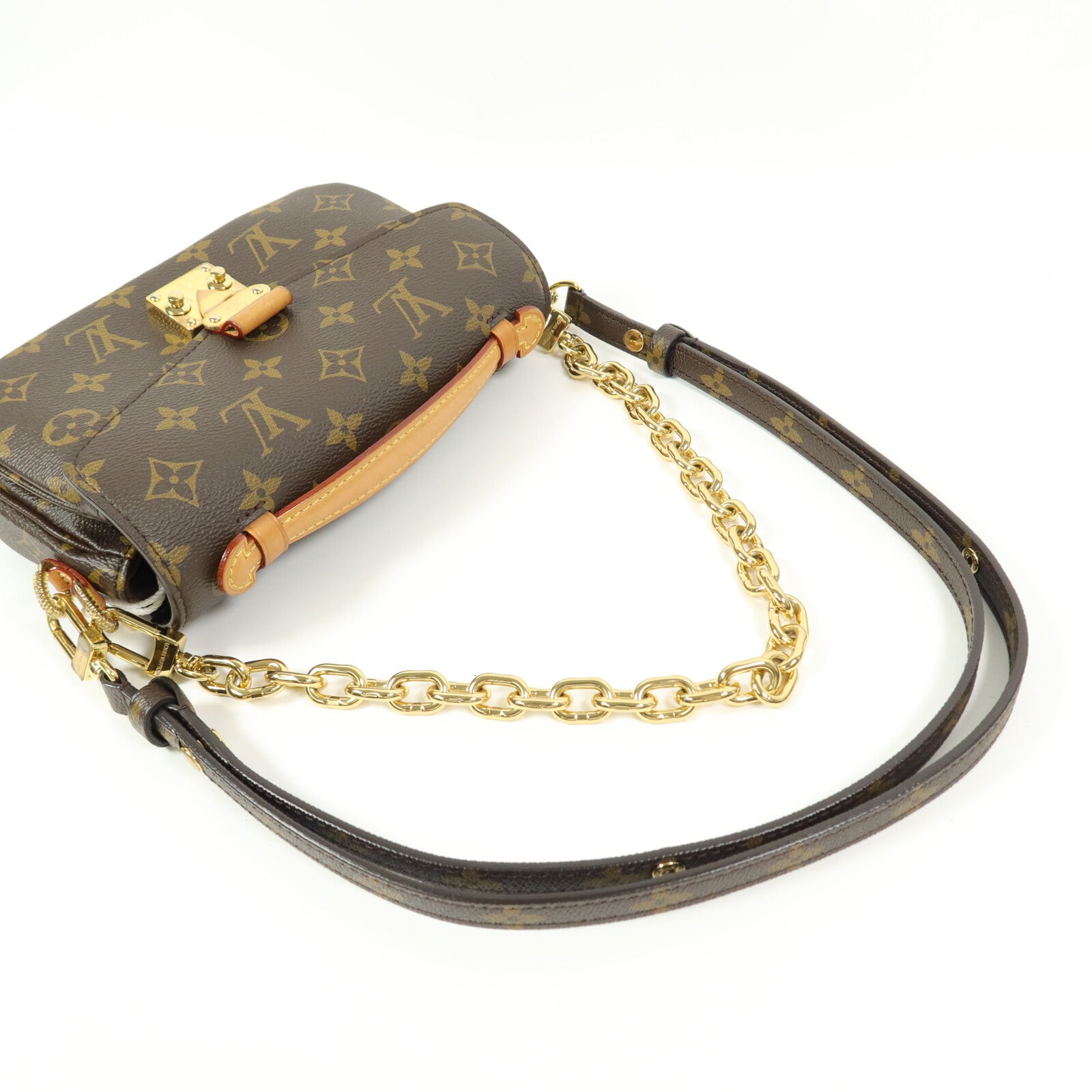 LOUIS VUITTON Monogram Pochette Metis East West手挽肩背兩用袋