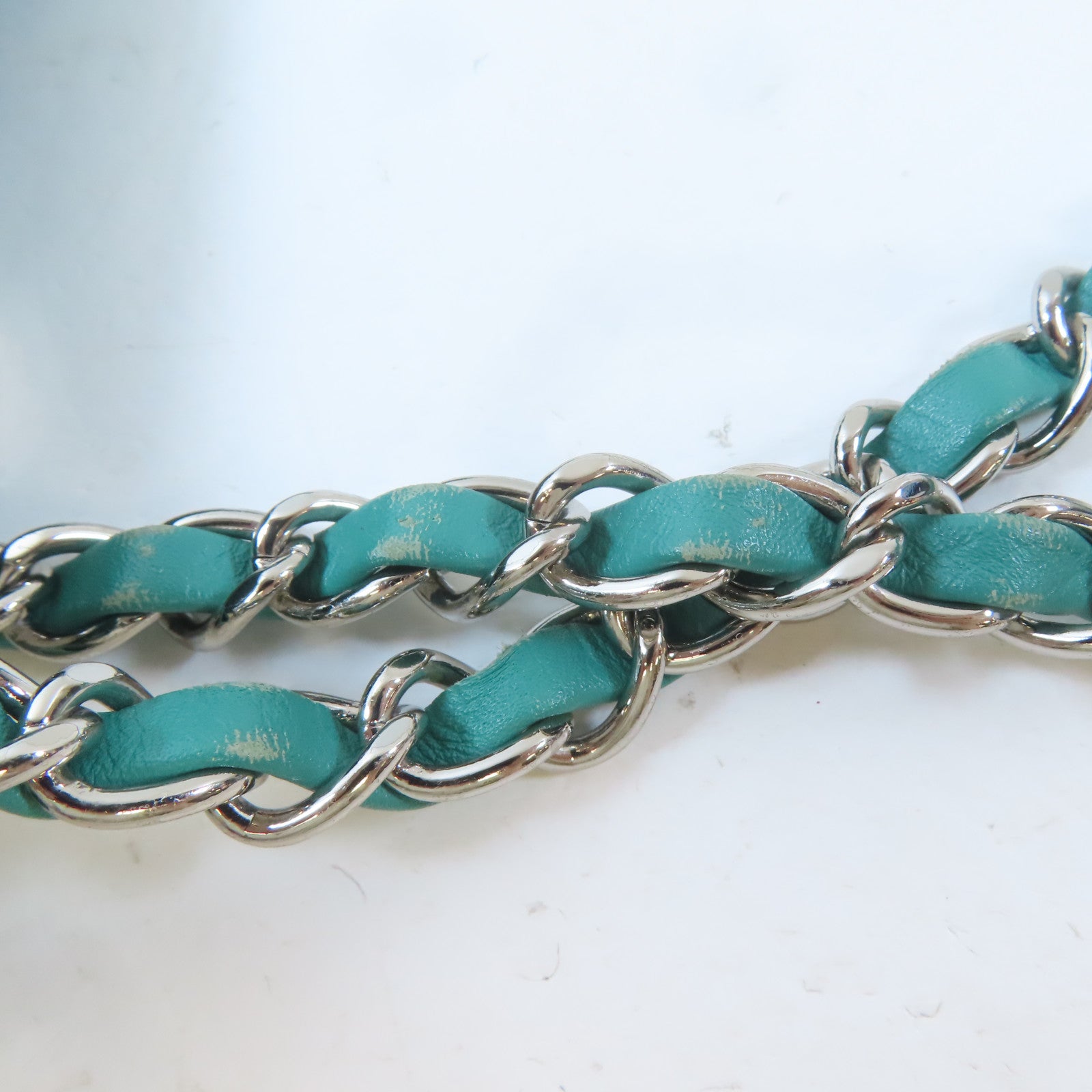 CHANEL (PRICE DOWN) Quilted CC SHW Chain Shoulder Handbag Lambskin Leather Green