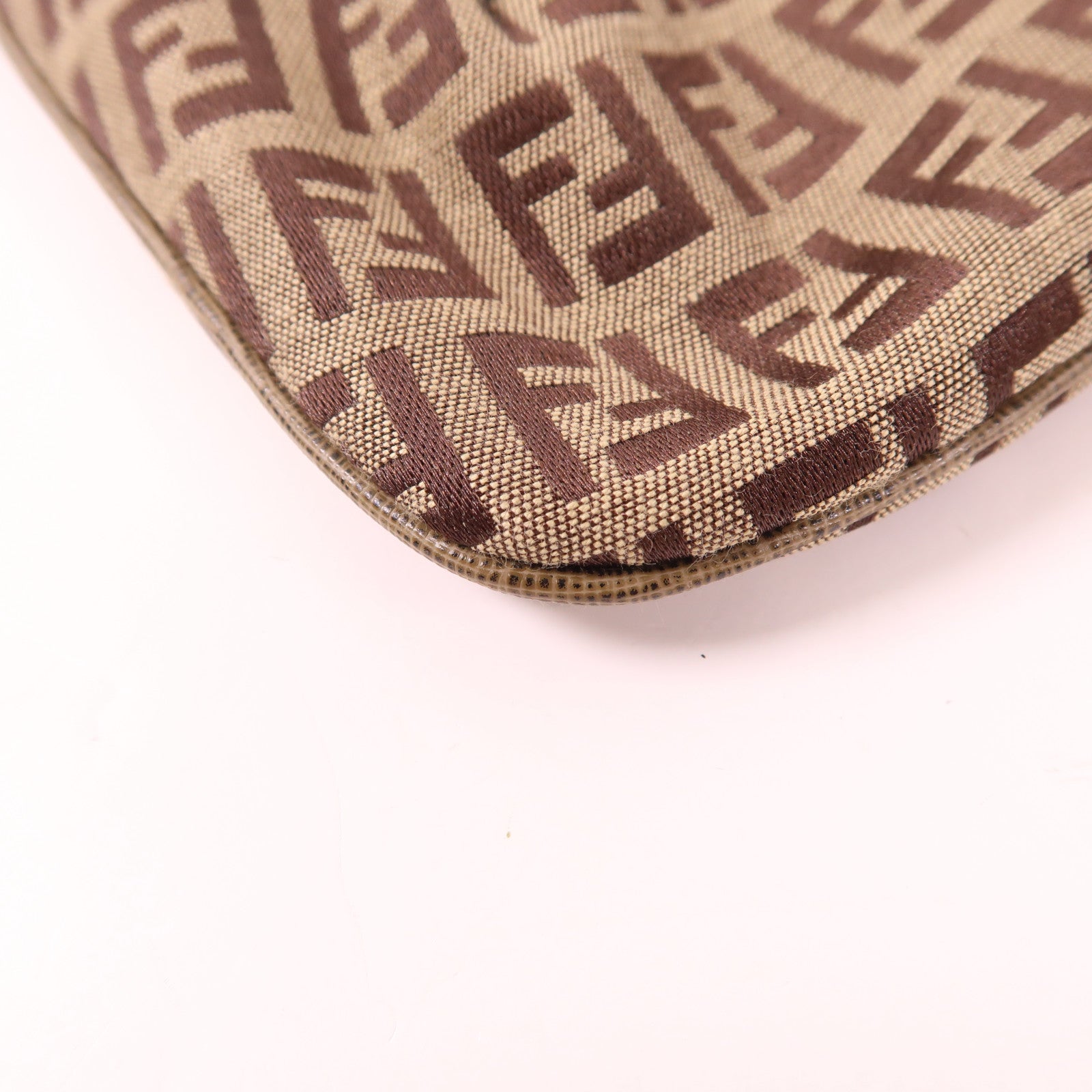 FENDI 帆布Zucchino Chain Pouch鏈帶手拿包