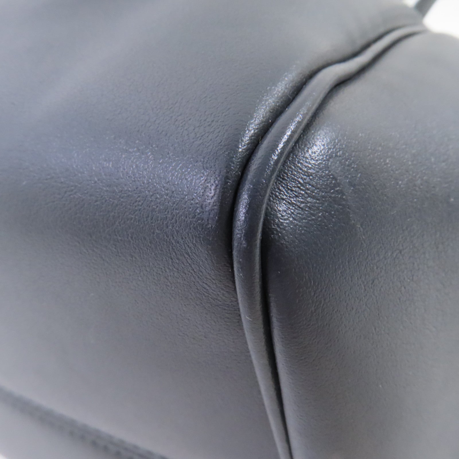 CELINE 牛皮皮革Cabas Cuir Triomphe 2Way Shoulder Bag手挽肩背兩用袋灰色
