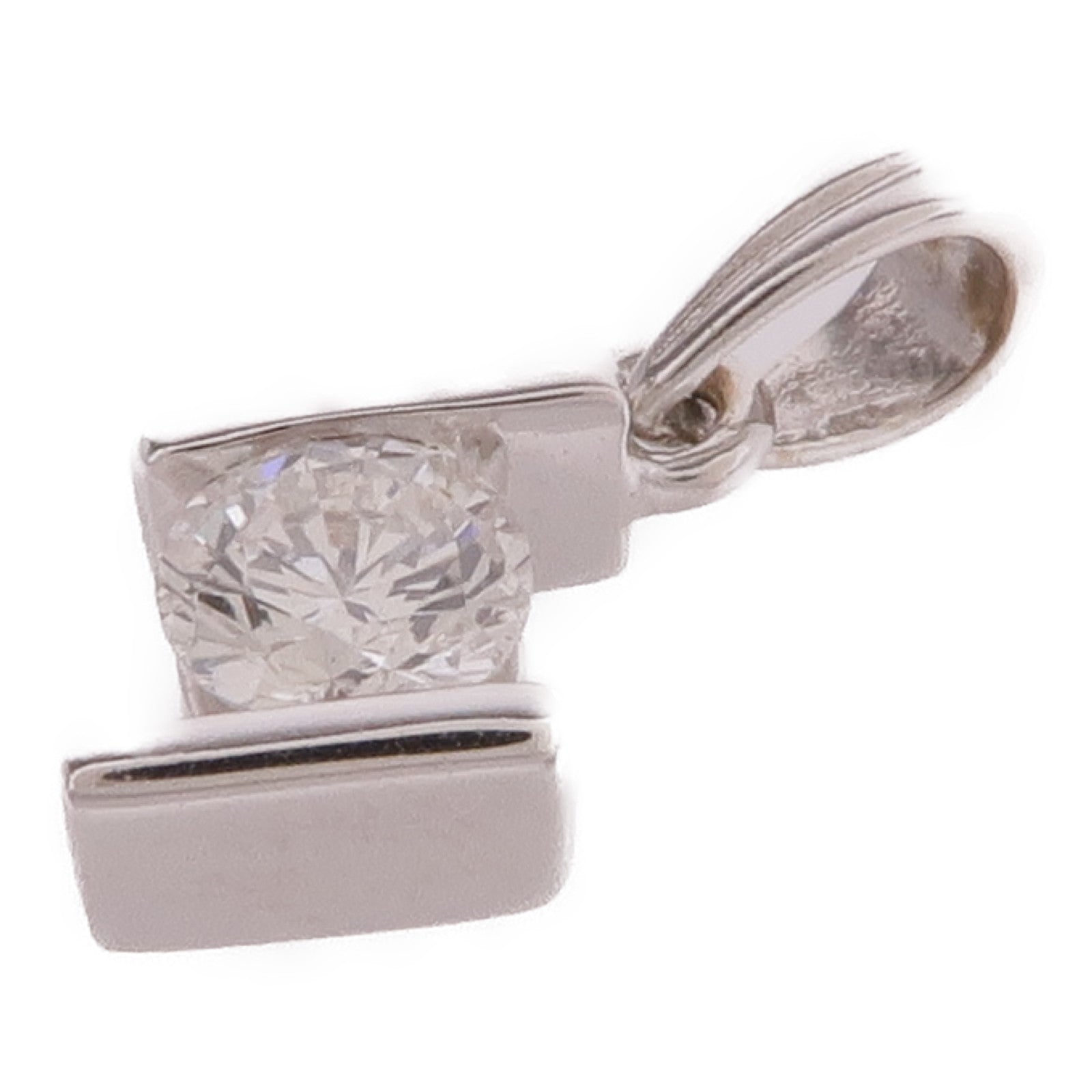 JEWELRY 18K白金Diamond Pendant Top鑽石吊墜