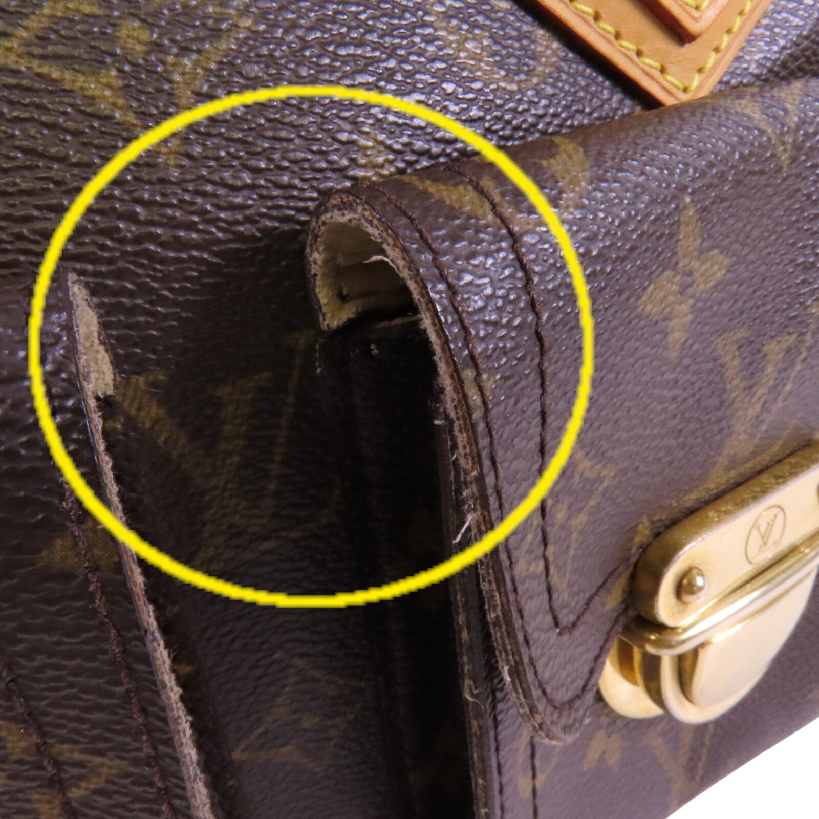 LOUIS VUITTON Monogram Manhttan PM金扣肩背袋