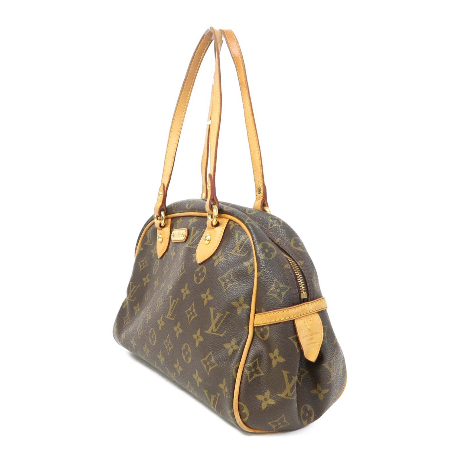 LOUIS VUITTON 【激減優惠】Monogram Montorgueil GM金扣肩背袋啡色