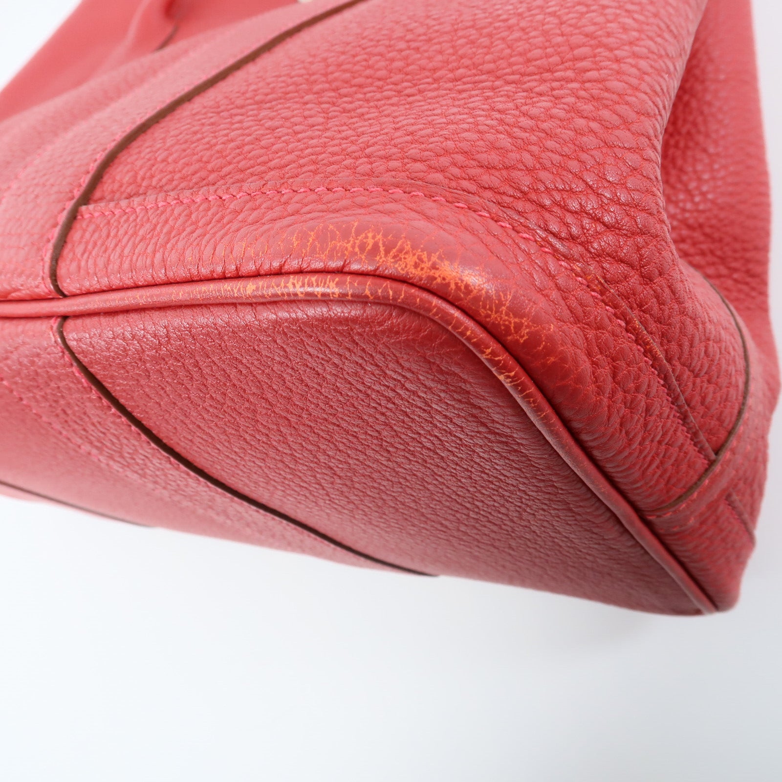 HERMES Negonda皮革Garden Party PM手挽袋Rouge Casaque
