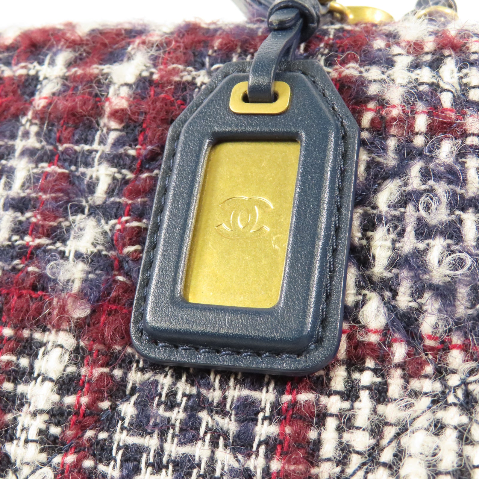 CHANEL 【激減優惠】斜紋軟呢Small Flap Bag Top Handle金扣手挽肩背兩用袋