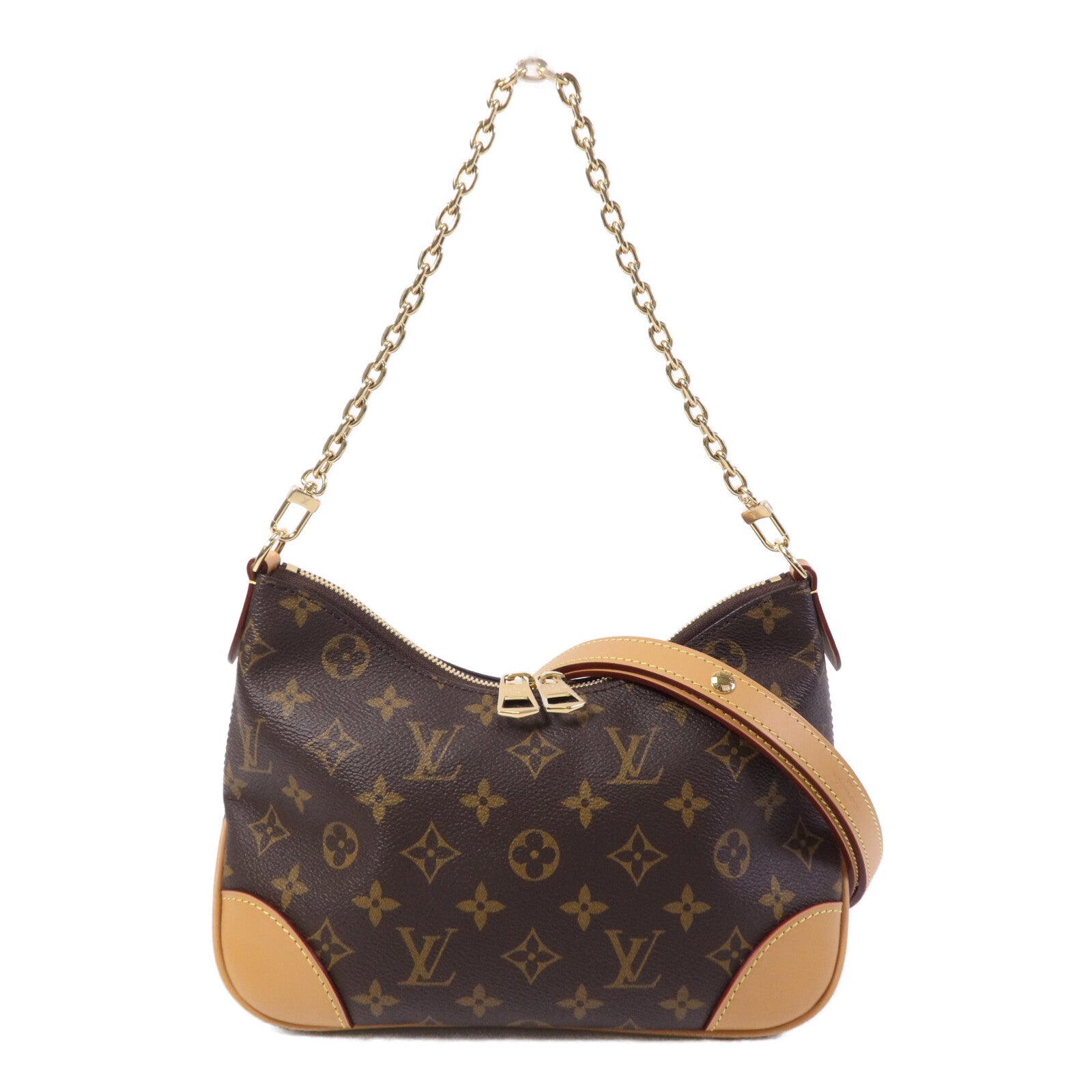 LOUIS VUITTON Monogram Boulogne PM金扣手挽肩背兩用袋