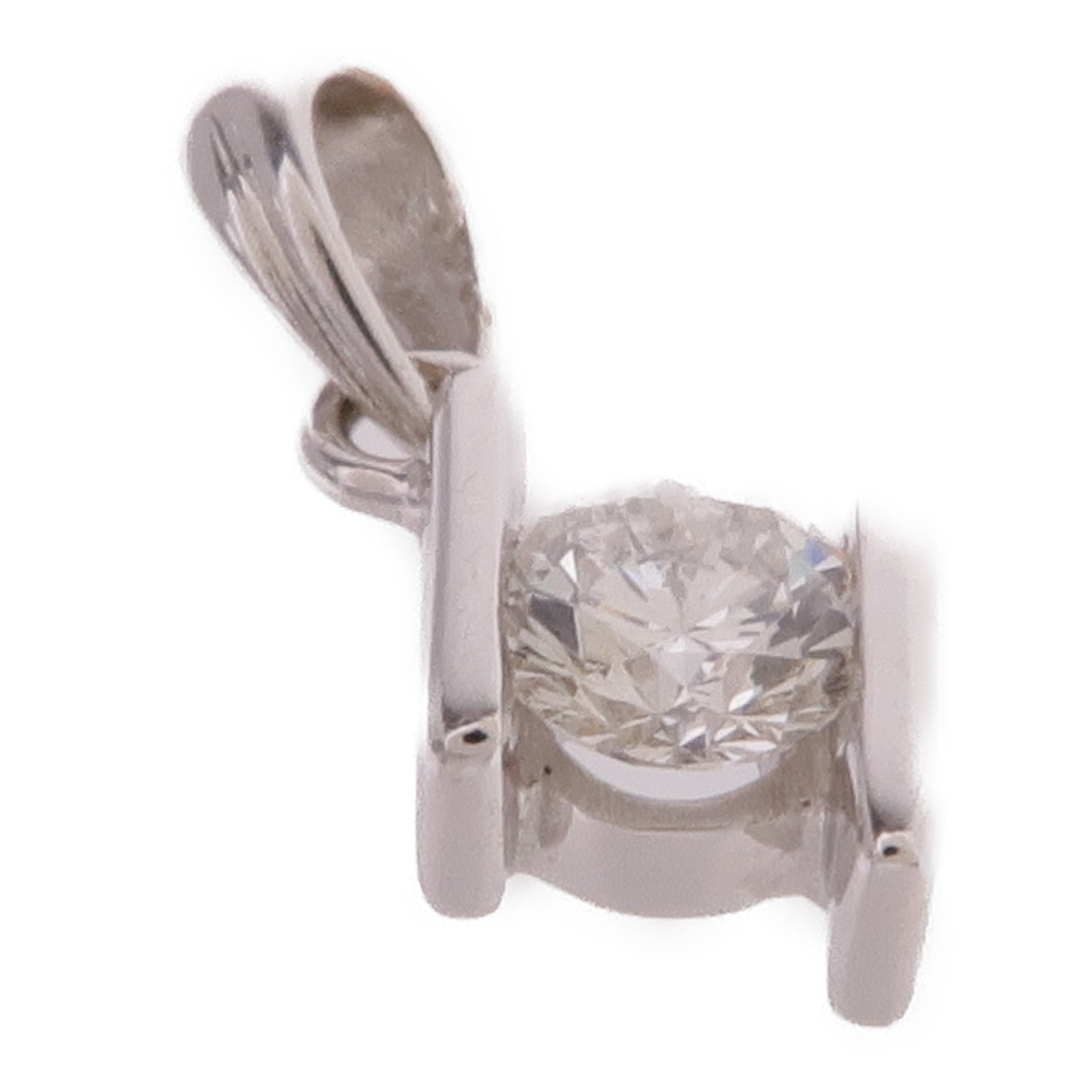 JEWELRY 18K白金Diamond Pendant Top鑽石吊墜