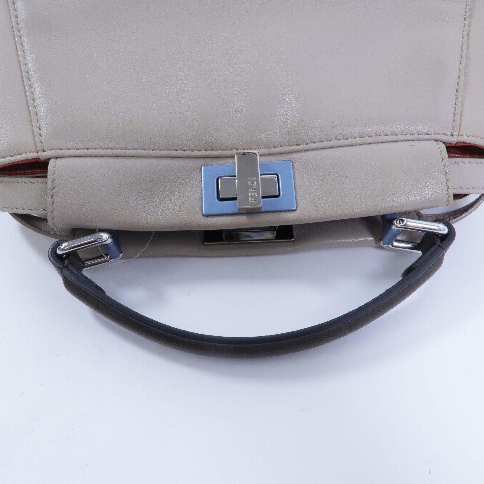 FENDI 羊皮皮革Peekaboo手挽肩背兩用袋