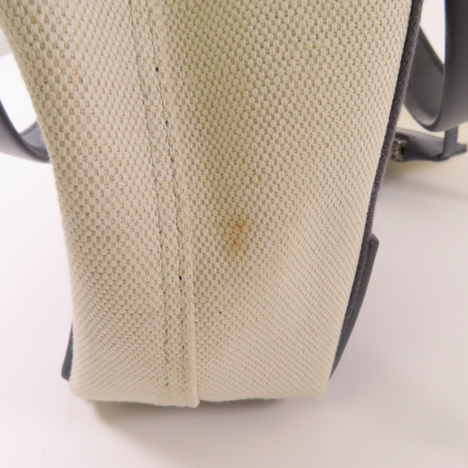 BALENCIAGA 帆布/皮革Cabas XS銀扣手挽肩背兩用袋