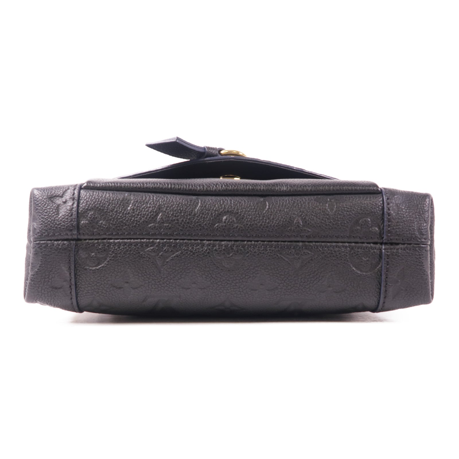LOUIS VUITTON Monogram Empreinte Blance BB金扣鏈帶手挽肩背兩用袋