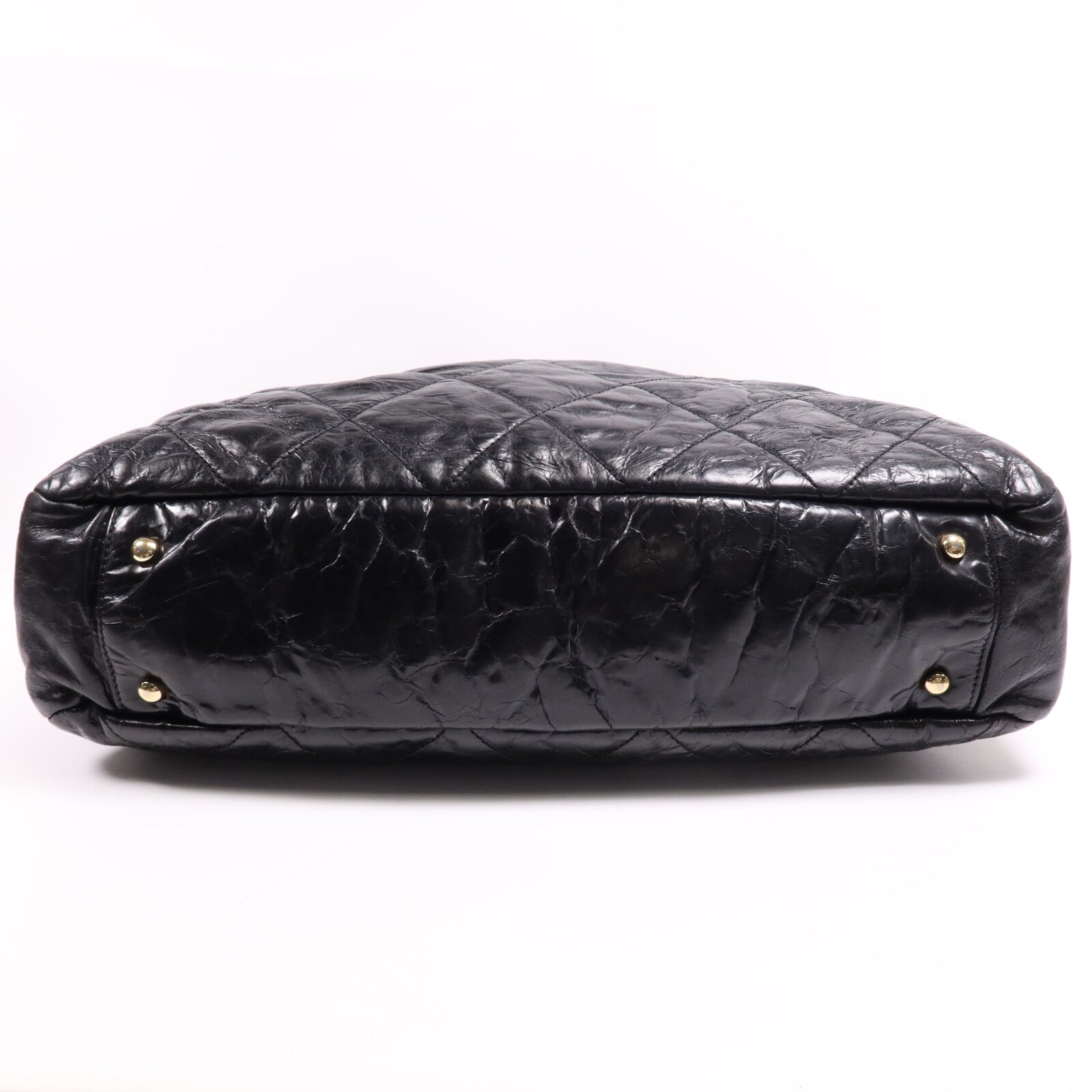 CHANEL 牛皮皮革Tote Bag金扣鏈帶肩背袋